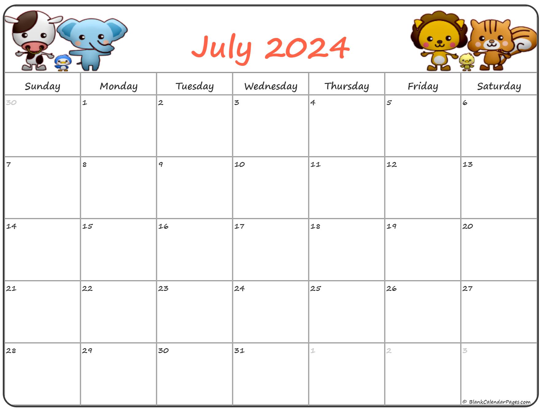 July 2020 Pregnancy Calendar