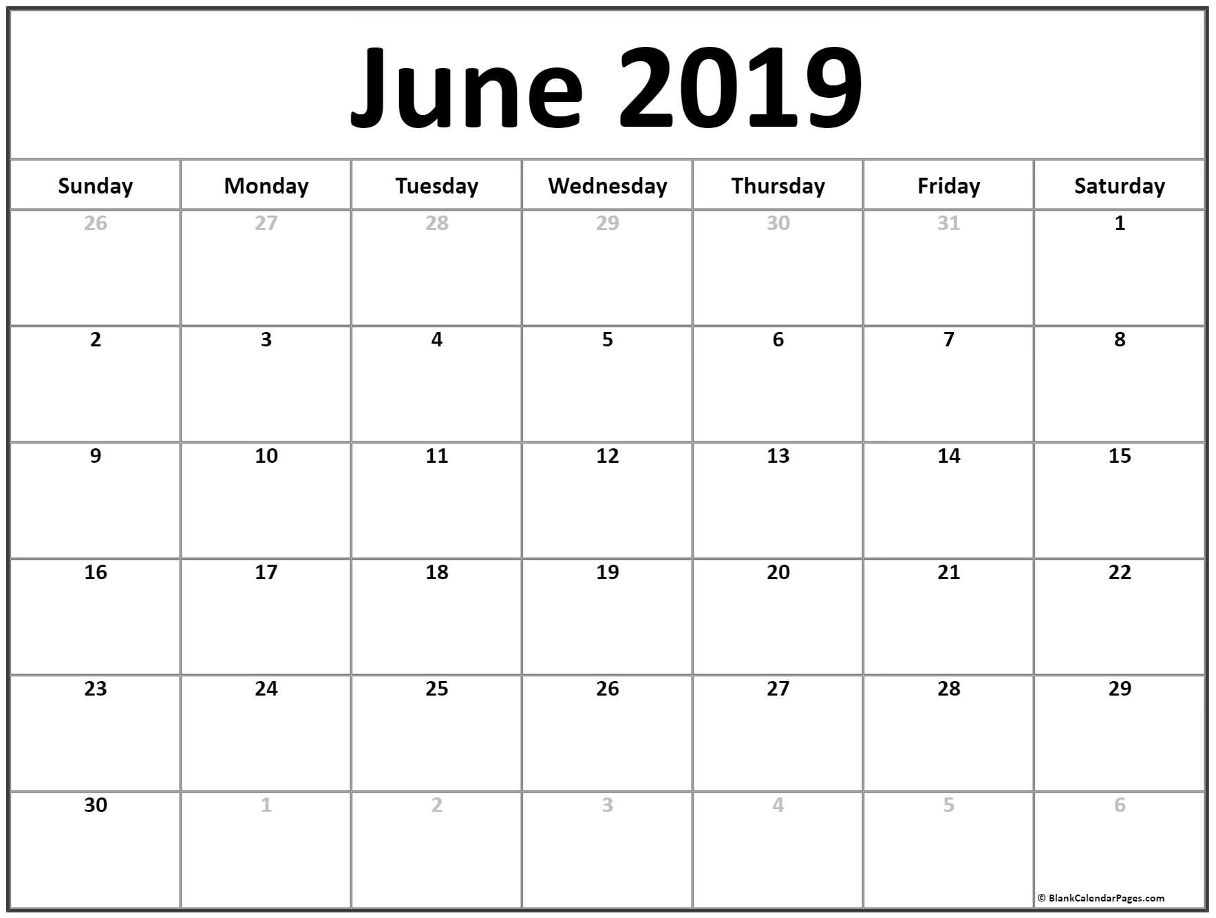 june 2019 calendar free printable monthly calendars june calendar