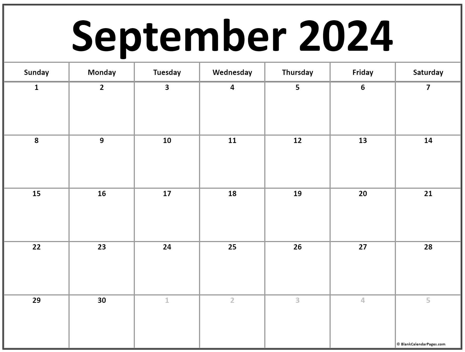 September 2019 calendar free printable monthly calendars