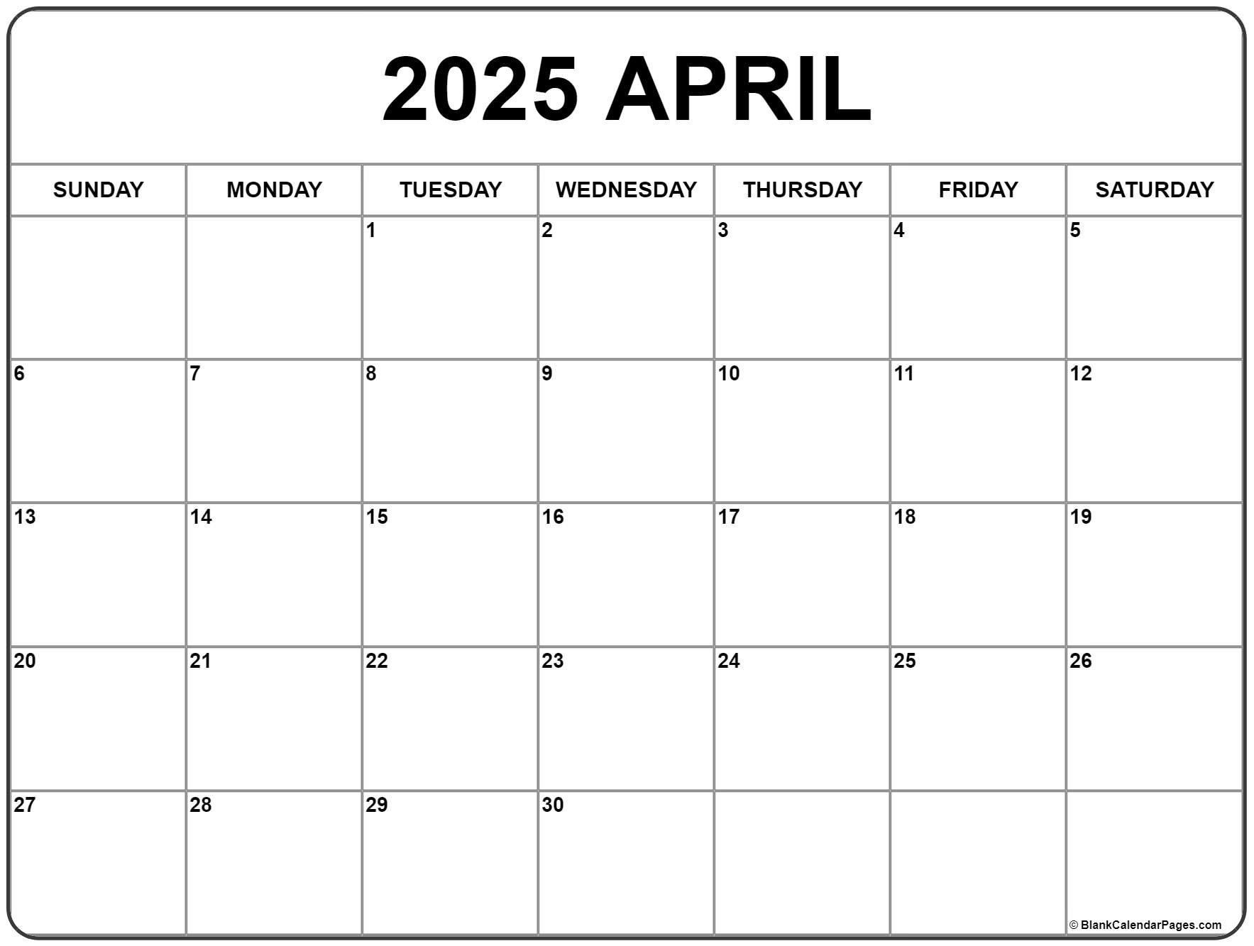 April 2019 calendar | free printable monthly calendars