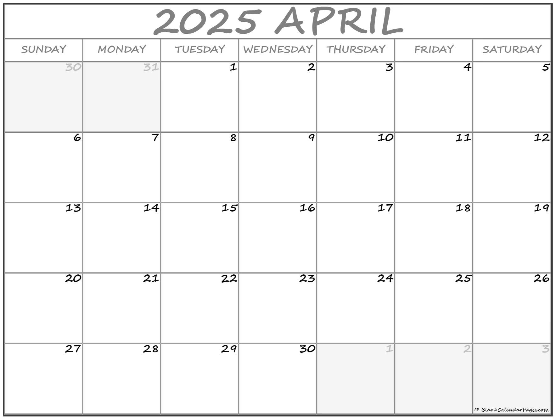 April 2022 Calendar Free Printable Calendar