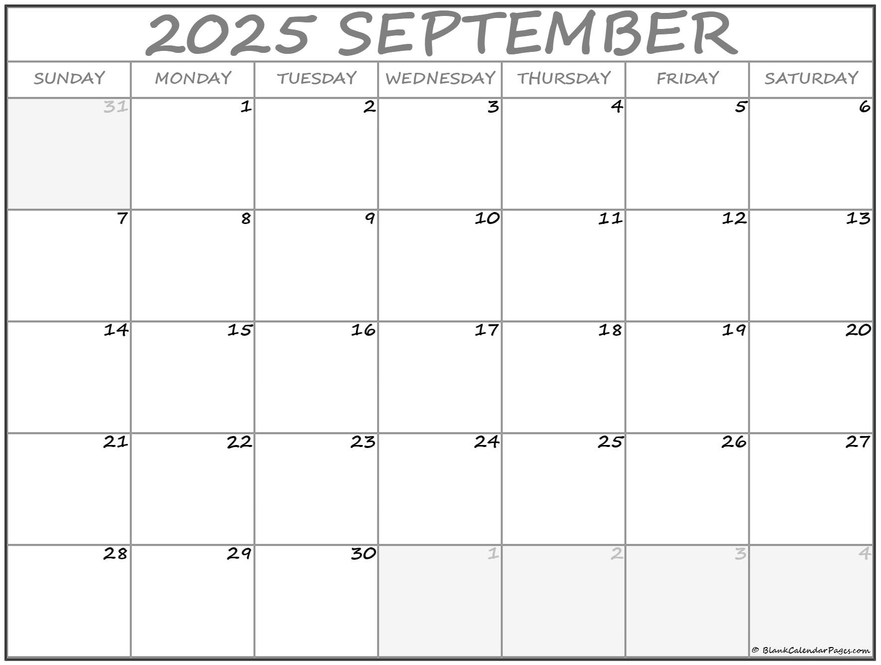 September 2017 calendar | free printable calendars