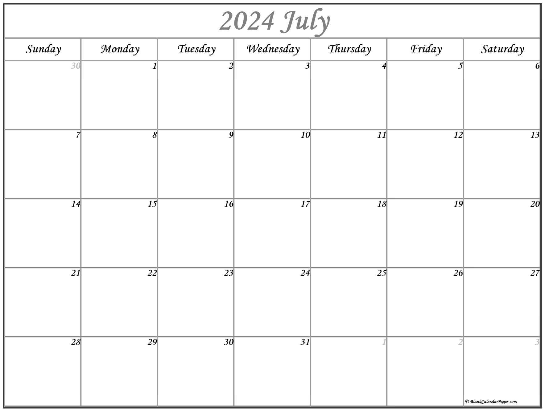 July 2023 calendar free printable calendar