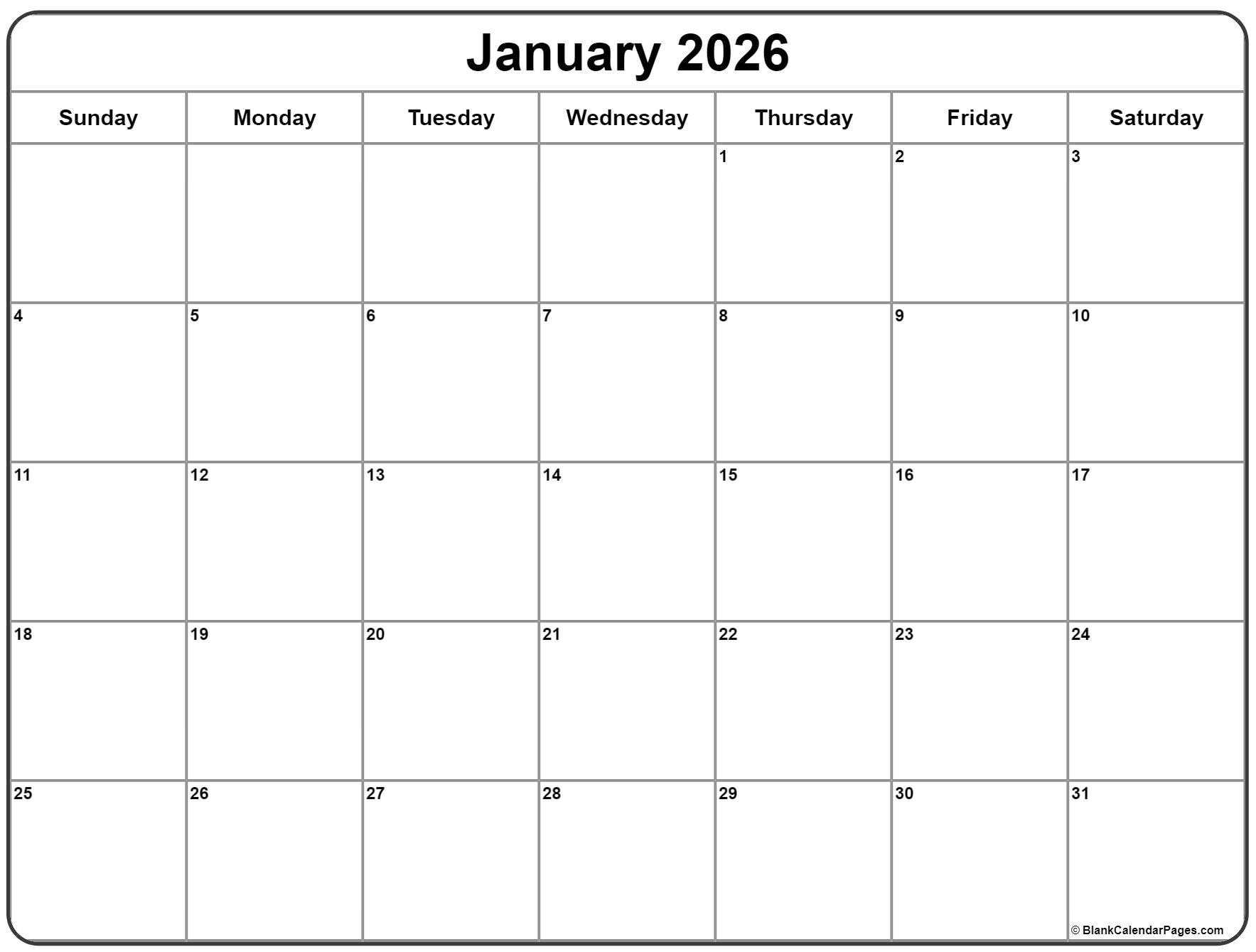 January 2024 Calendar Free Printable Calendars January 2024 Calendar Free Printable Calendars