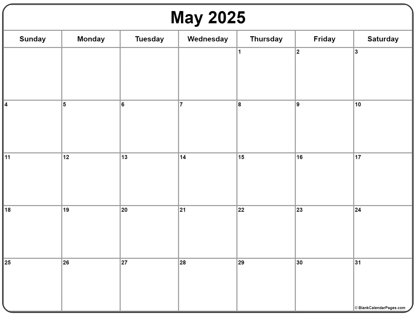 Blank Calendar May 2025 Wiki Page Joseph S Altman