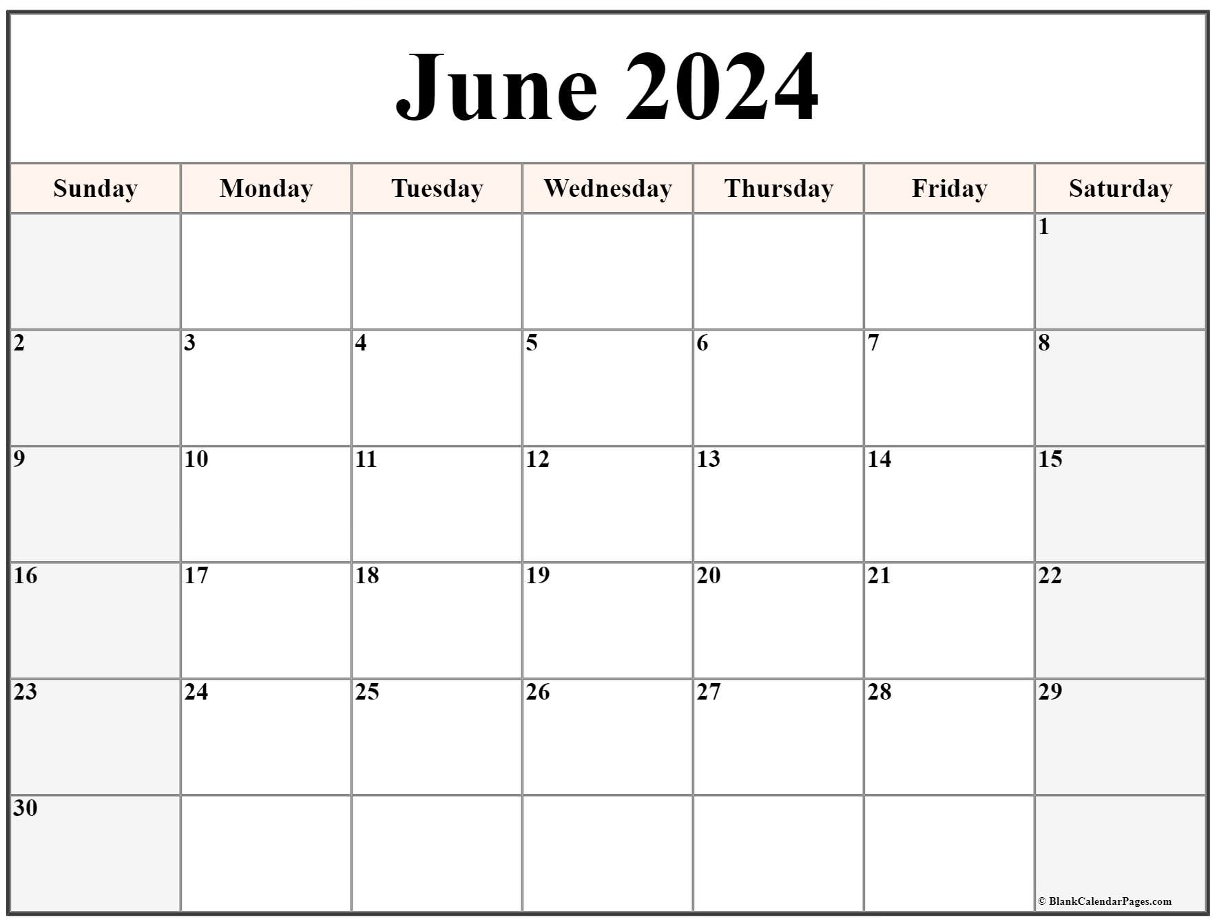 Free Printable Calendar June 2022 June 2022 Calendar | Free Printable Calendar Templates