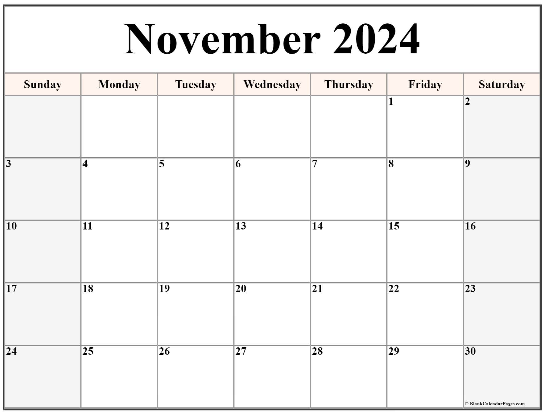 November 2022 calendar free printable calendar