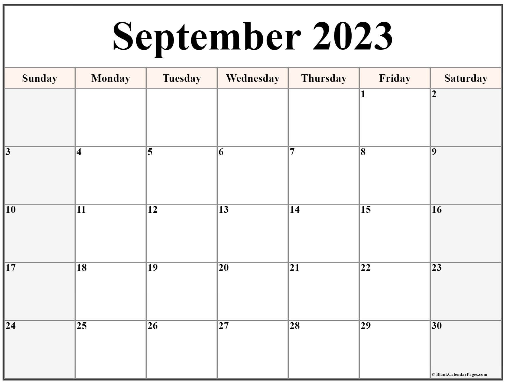 Get Ready For The Month Of September With A 2023 Printable Calendar Creyentes Diverses News