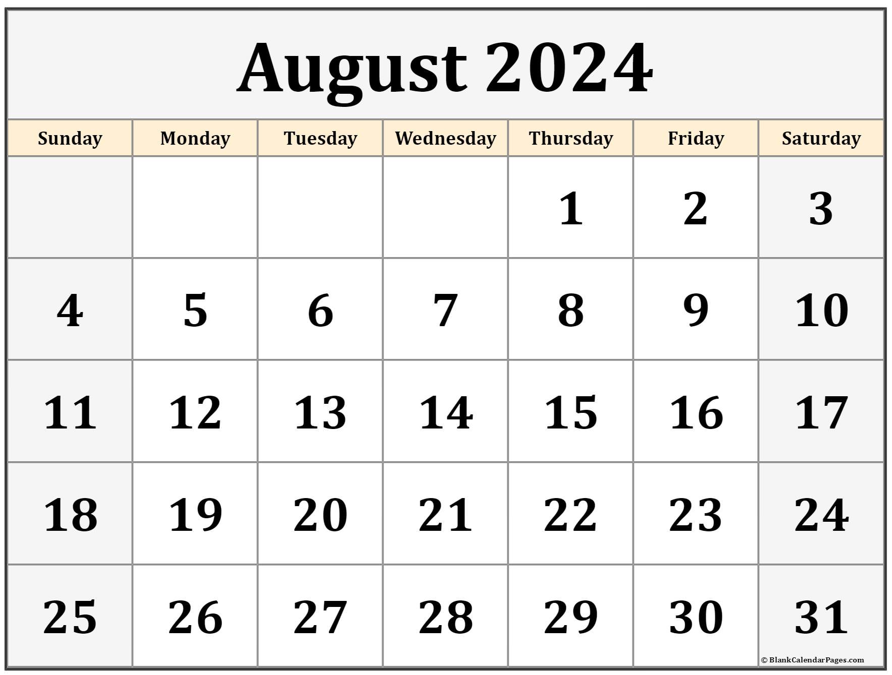 august 2024 free printable weekly calendar printable august 2024