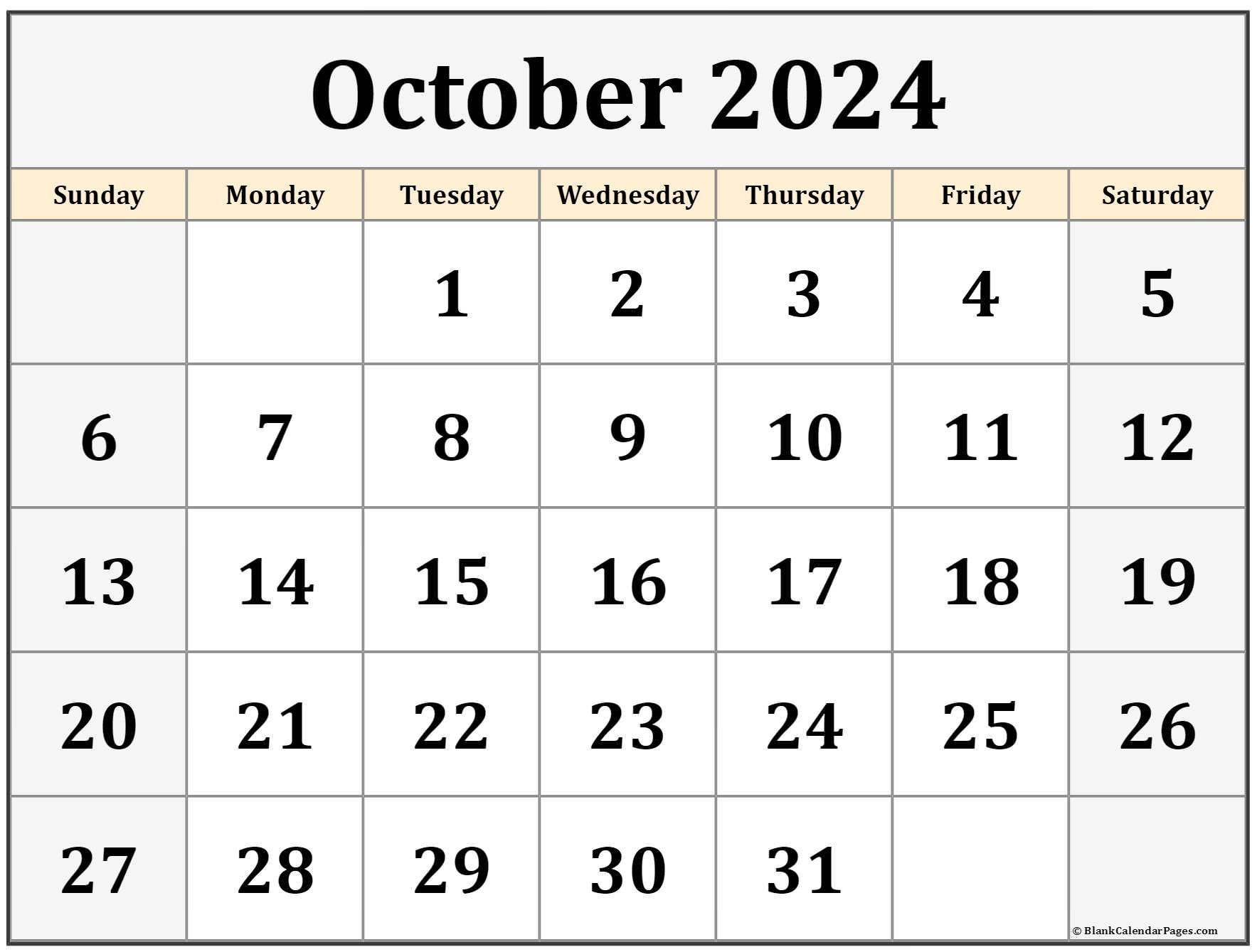 2024 October Calendar Printable Free Pdf One Page 2024 Rafa Ursola