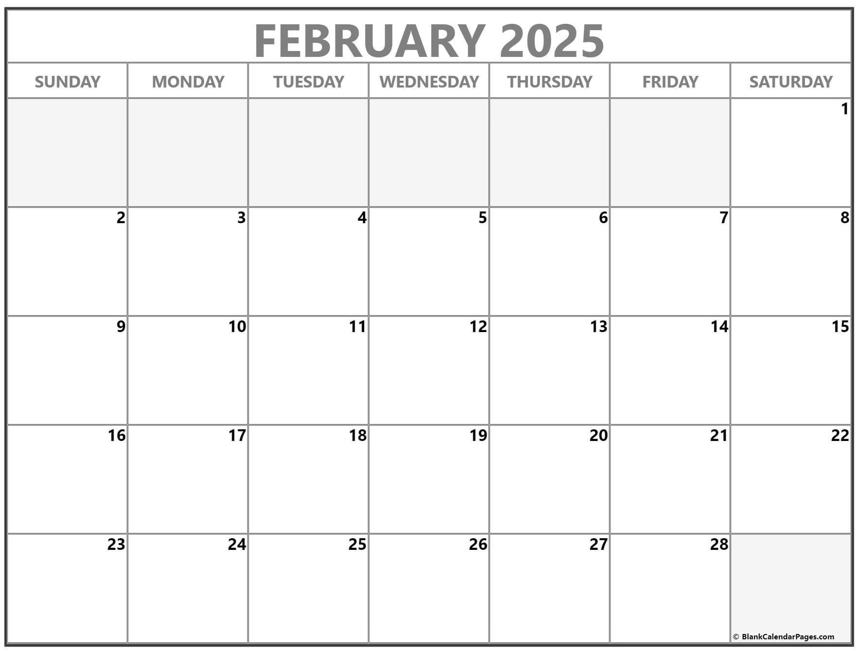 Free Printable February 2023 Monthly Calendar With Holidays