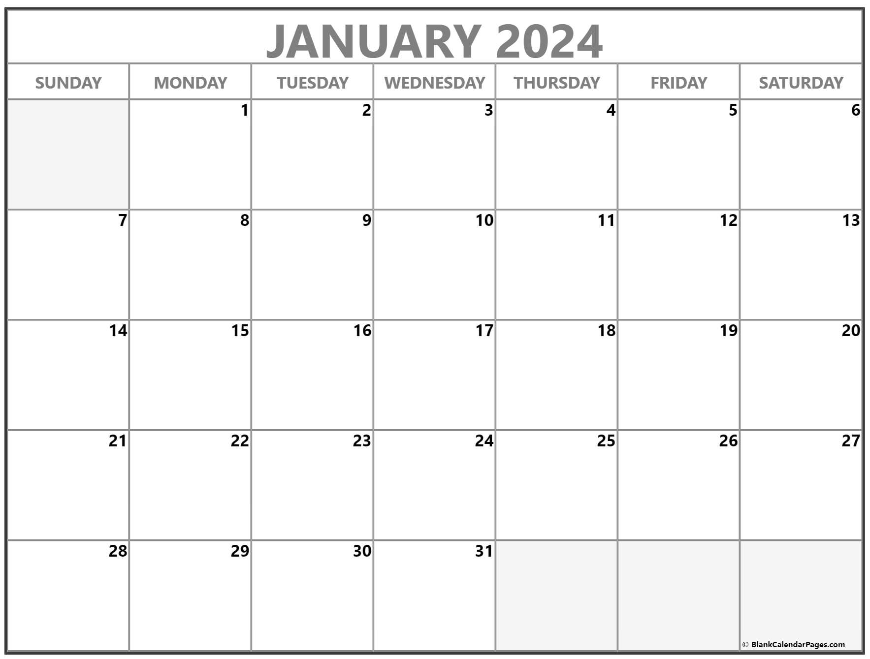 January 2023 Calendar Printable Free Printable World Holiday