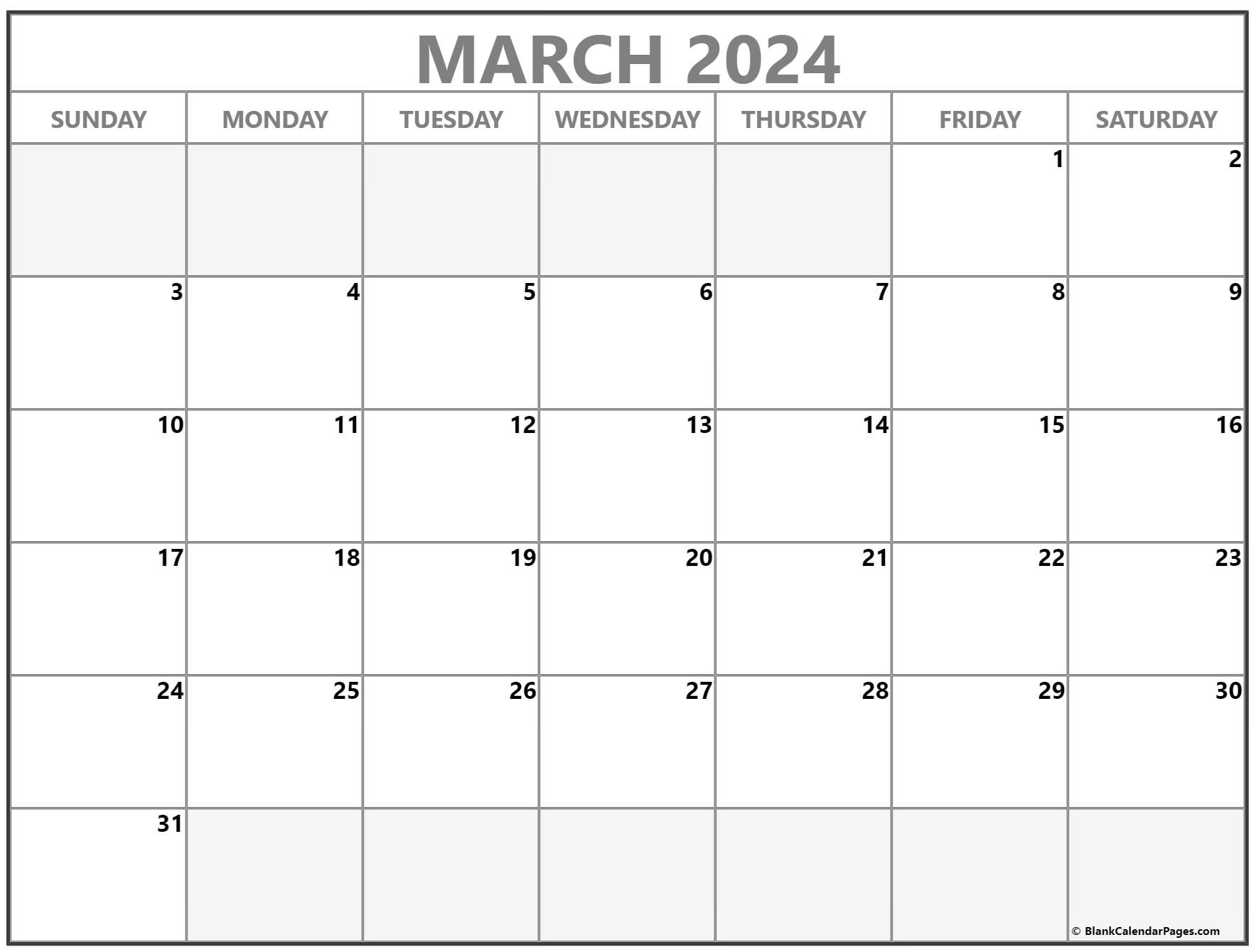 2022 calendar march printable blank