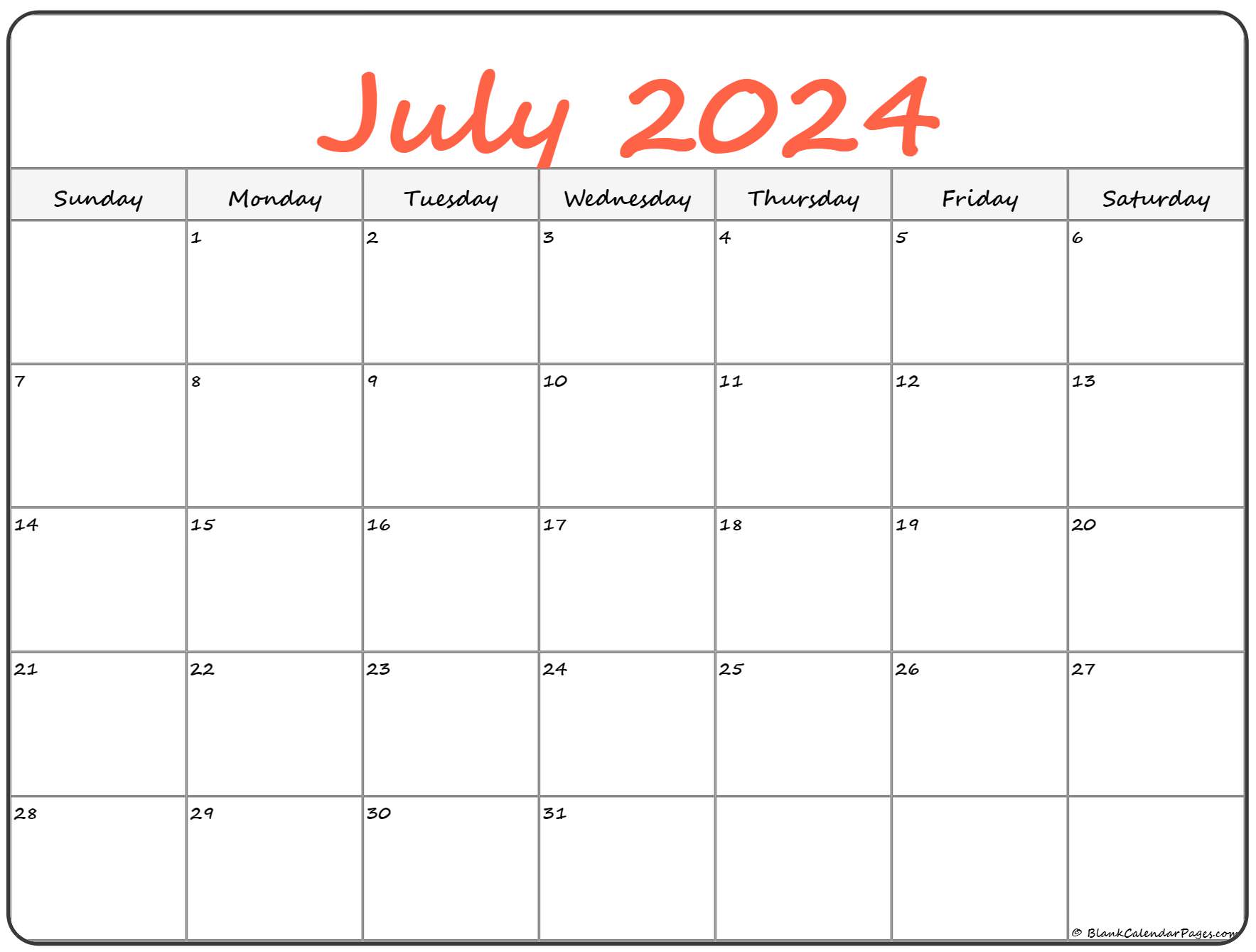 July 2023 Calendar Template Excel PELAJARAN