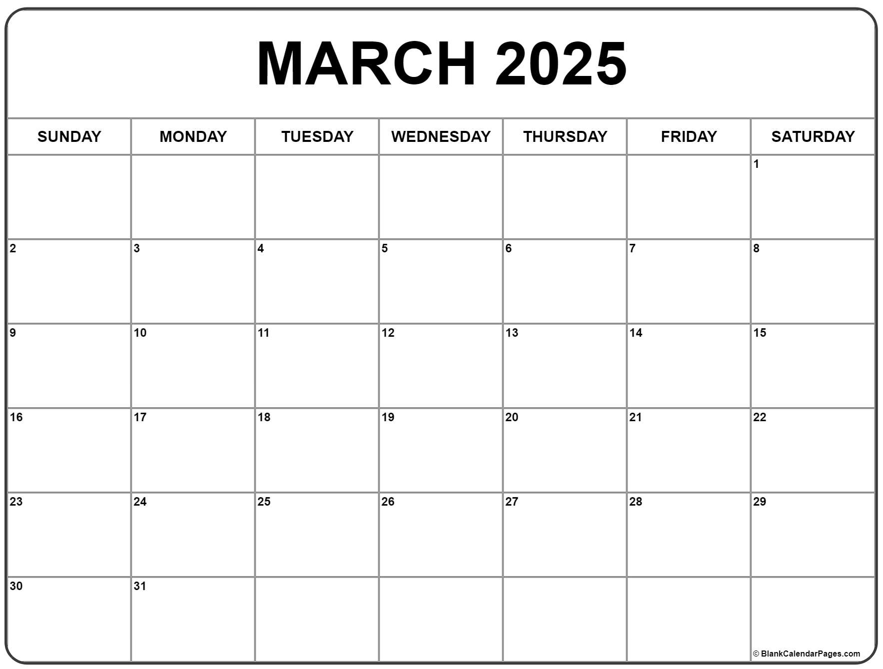 March 2022 Calendar Free Printable Calendar