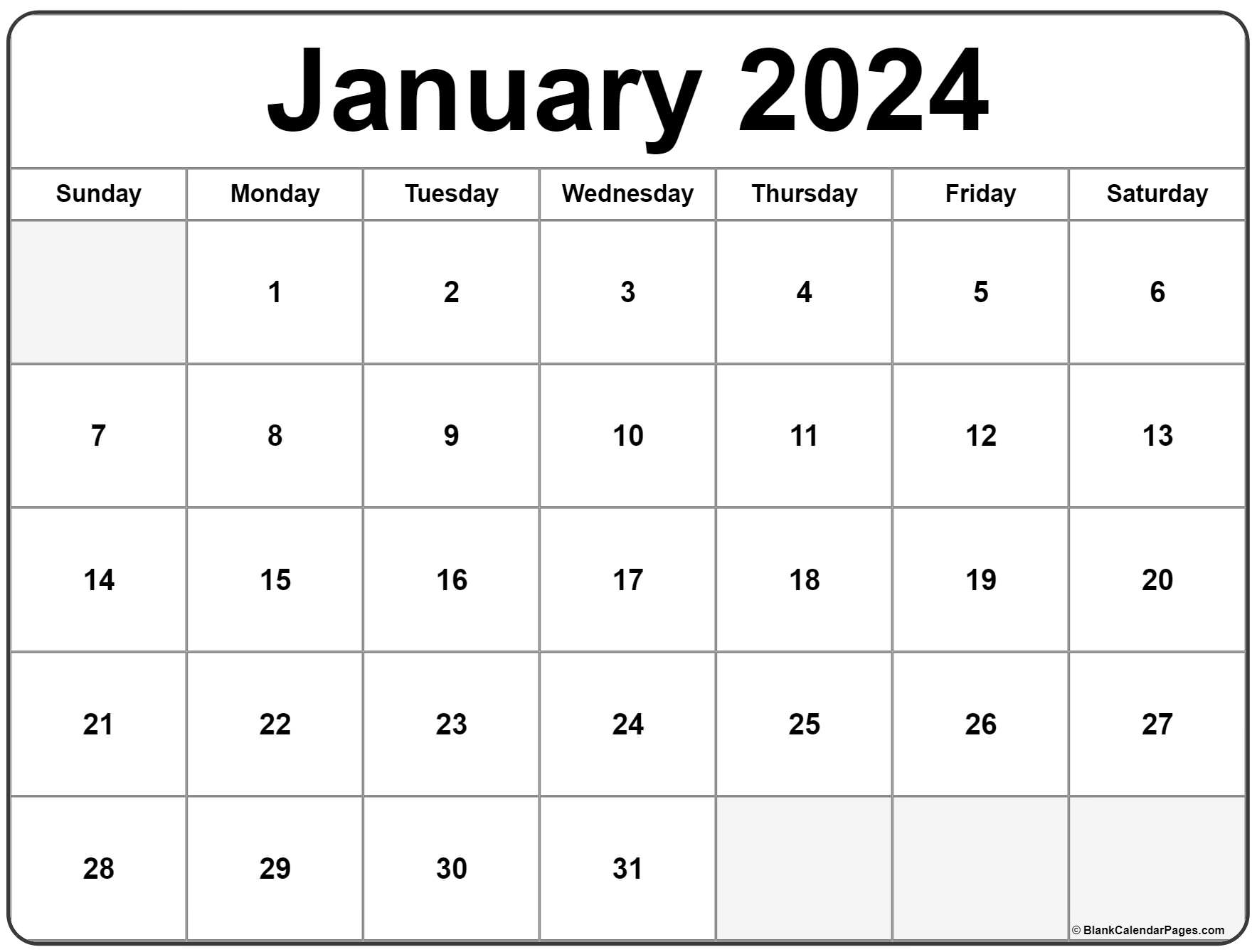 January 2023 Printable Calendar 2023