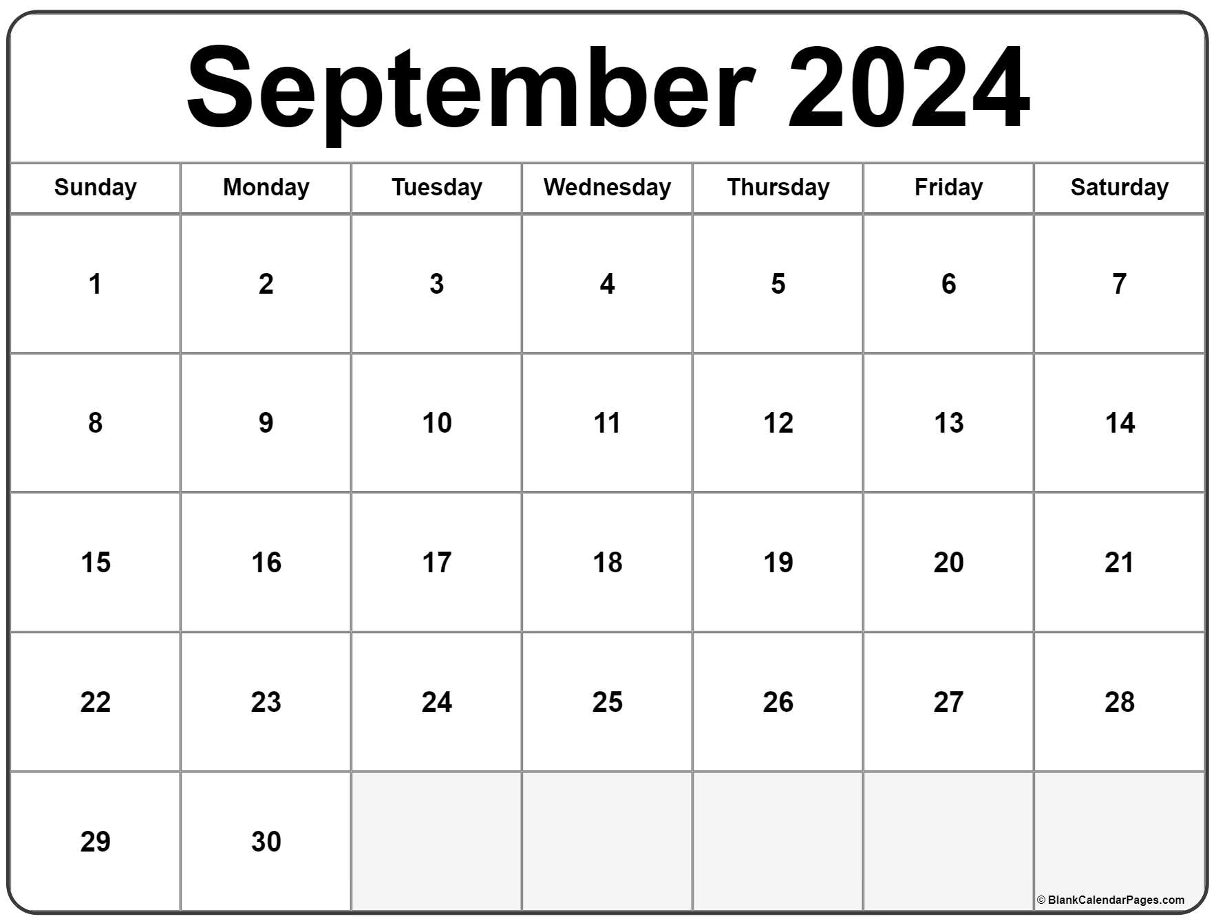 Printable Calendar September 2024 Monthly Casey Cynthea