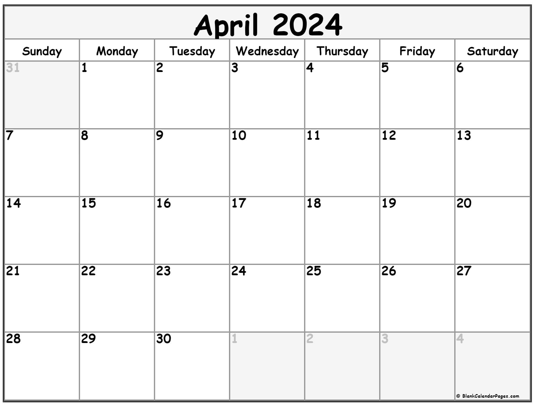 Free April 2024 Calendar To Print Printable Tina Adeline