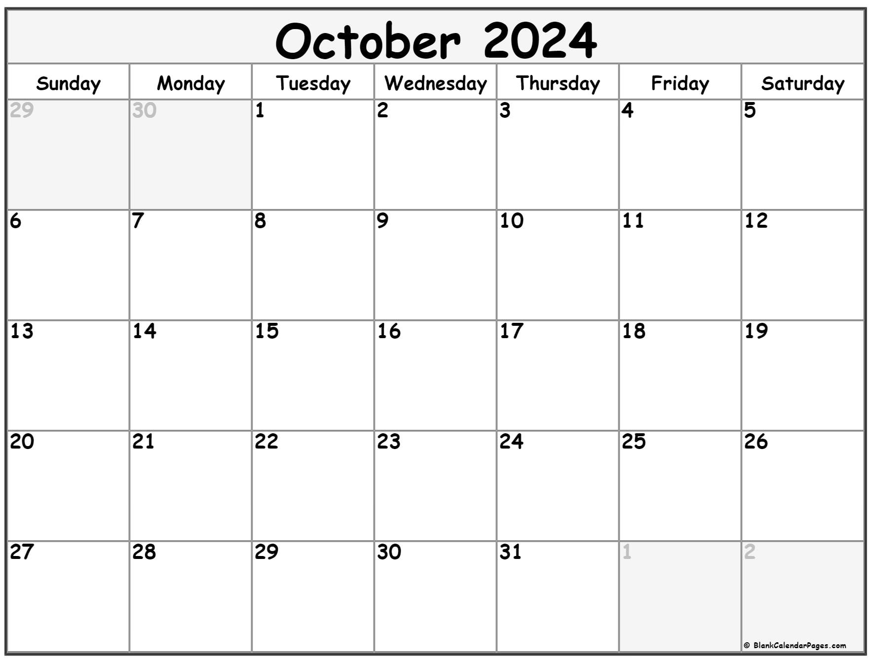 October 2022 calendar free printable calendar templates