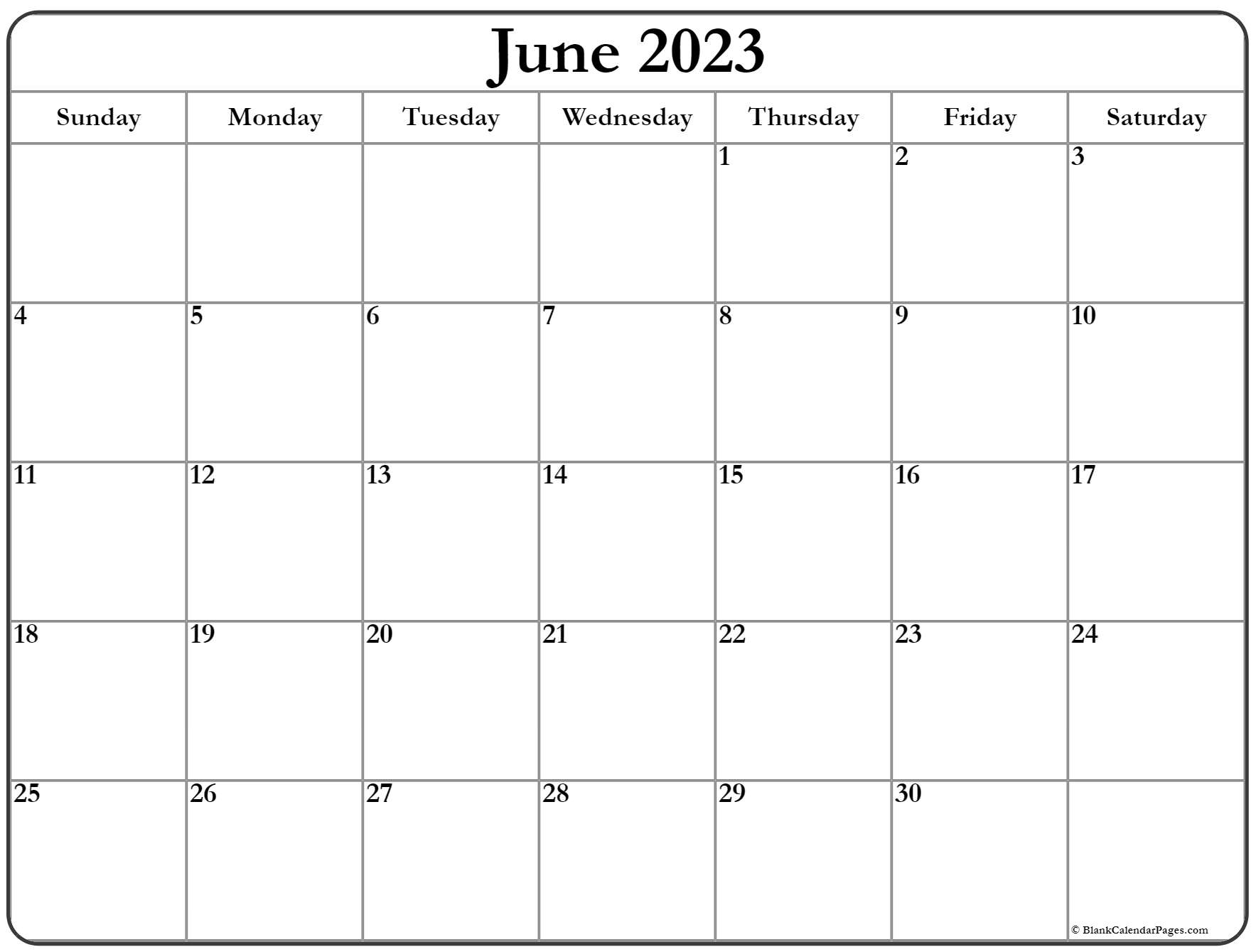 June 2023 calendar | free printable calendar