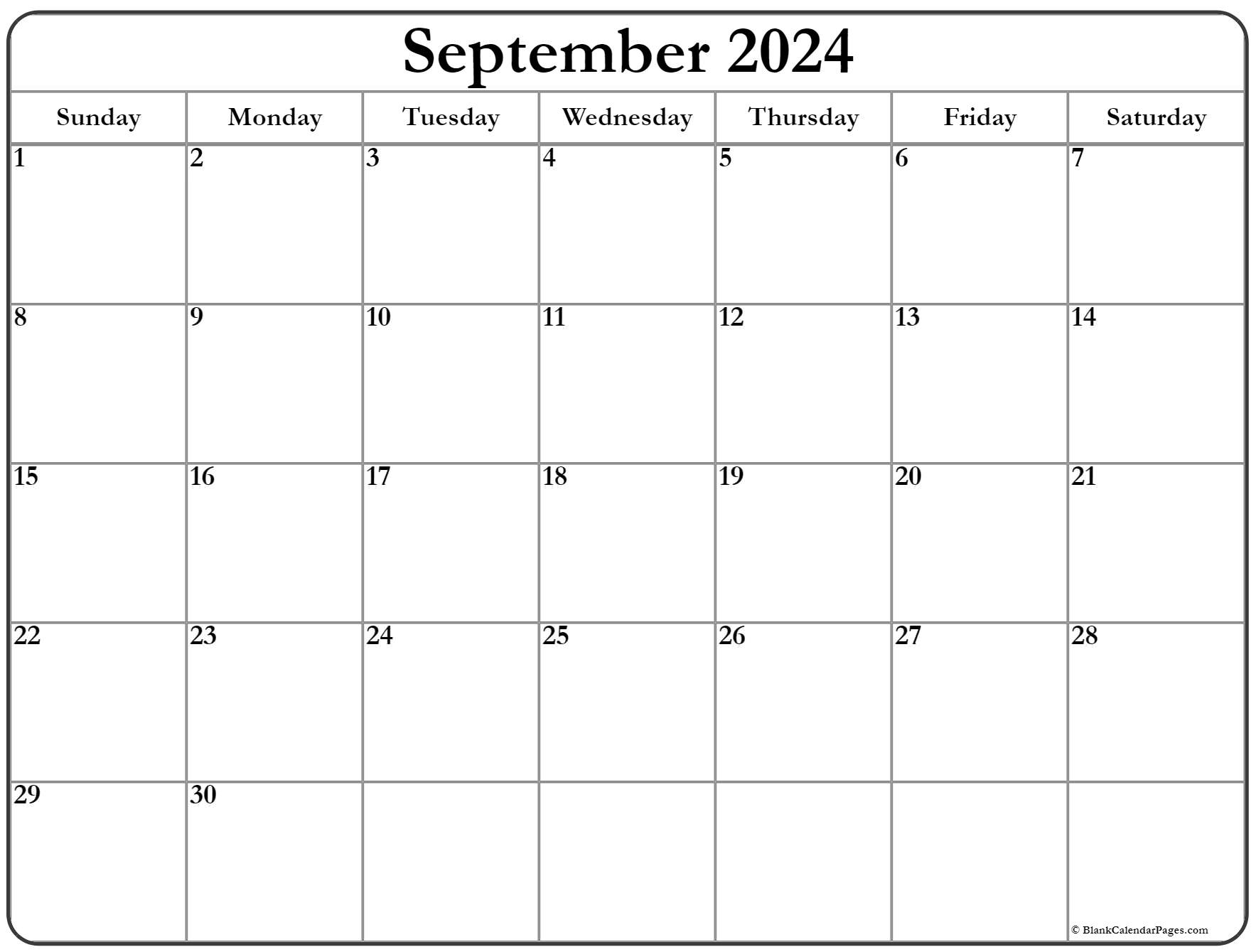 September 2022 Calendar Free Printable Calendar