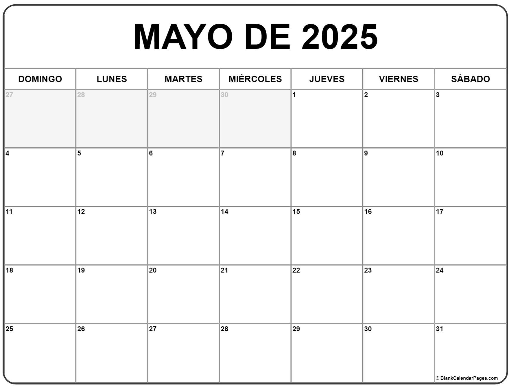 Calendario 2025 Mayo Y Junio