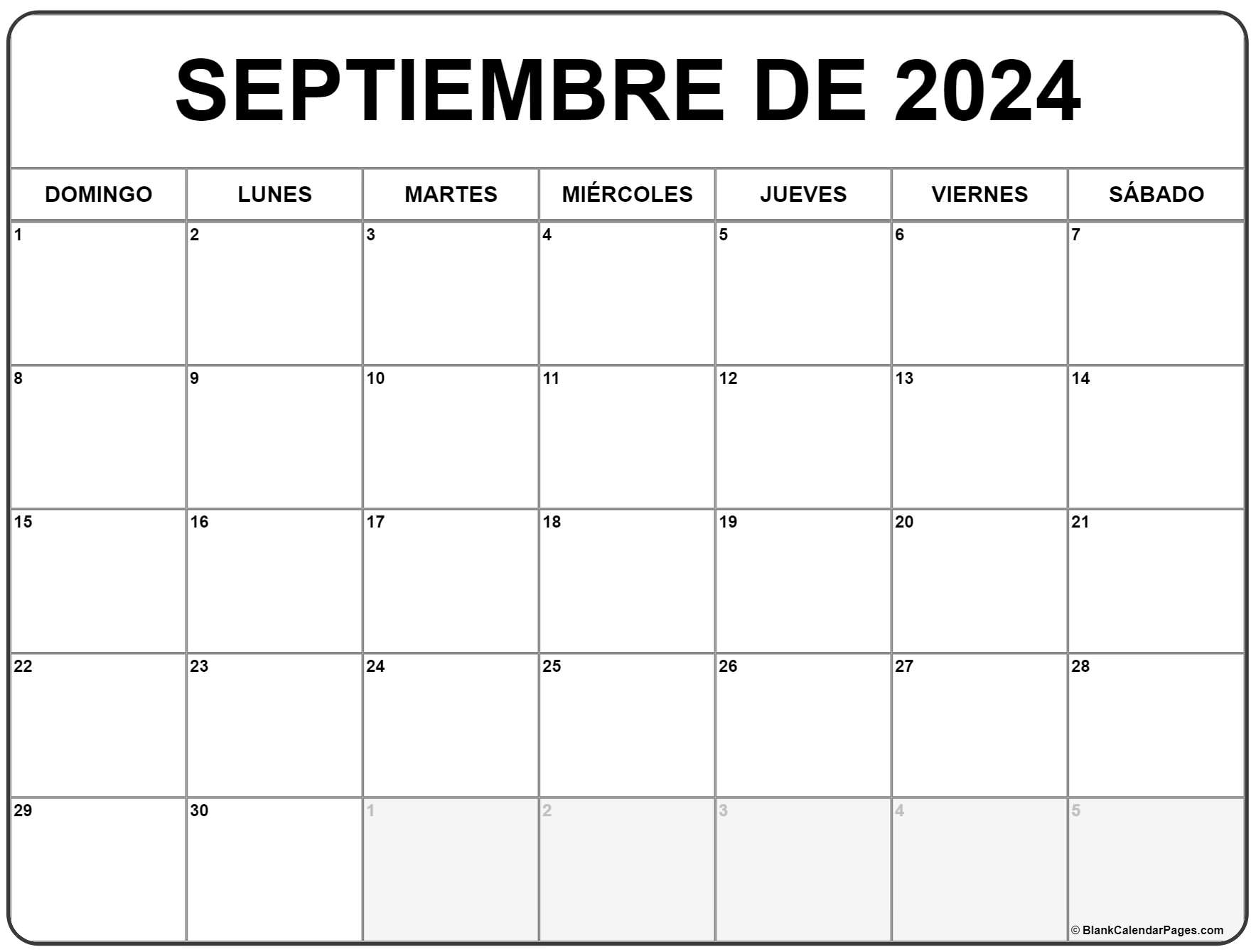 septiembre de 2024 calendario gratis