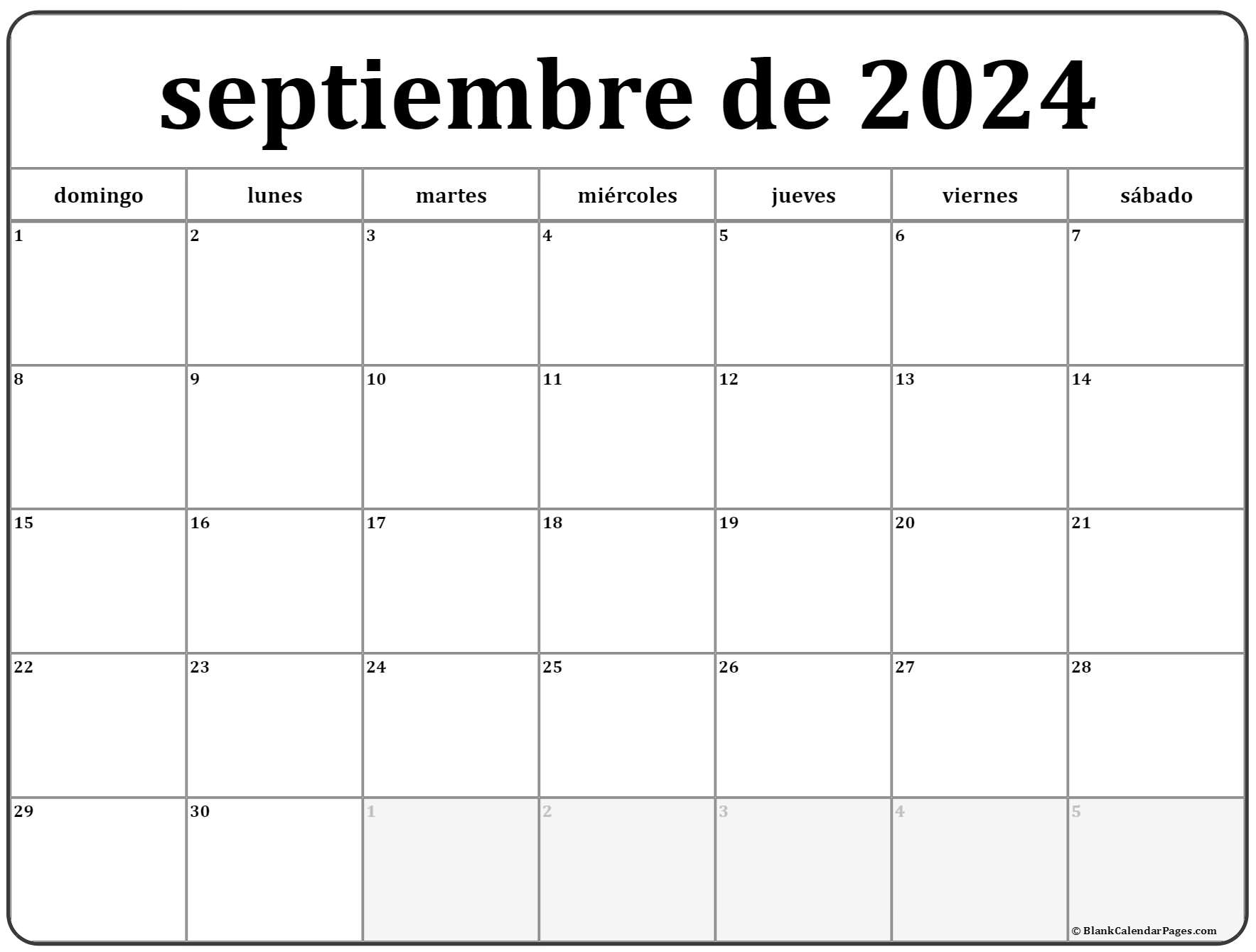 Calendario 2024 Septiembre Hetty Laraine