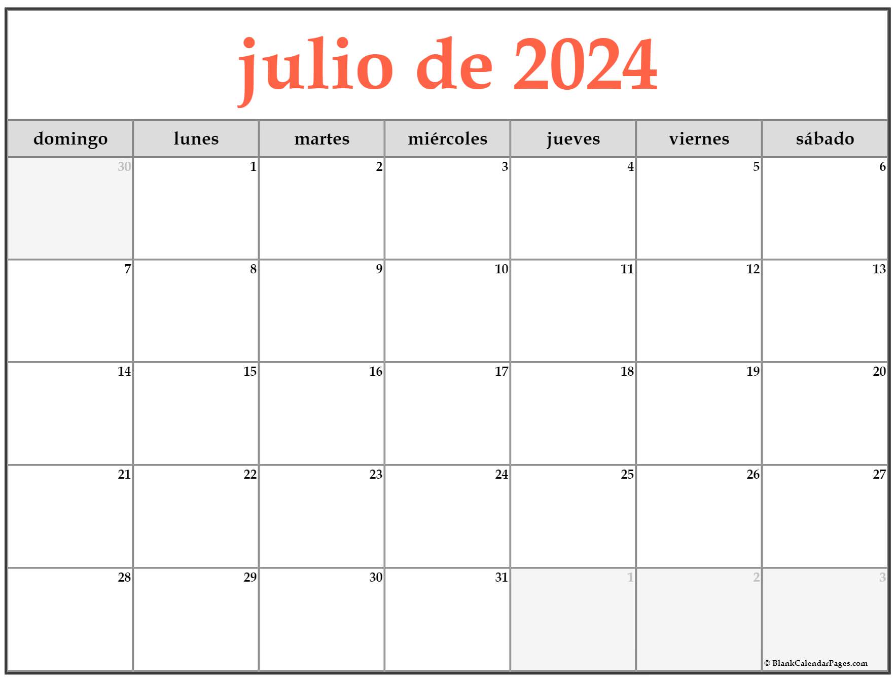 Julio De 2022 Calendario Gratis Calendario Julio
