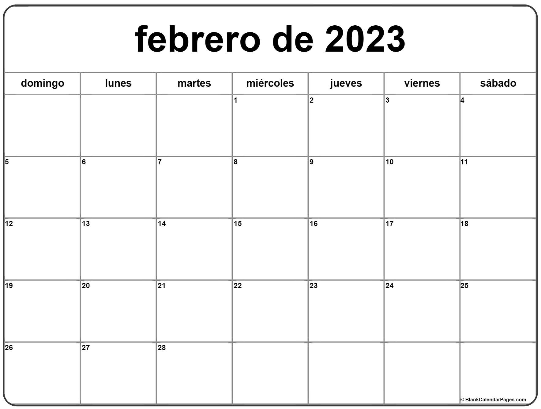 Calendario Febrero De 2023 Para Imprimir 446ld Michel Zbinden Pr 8832