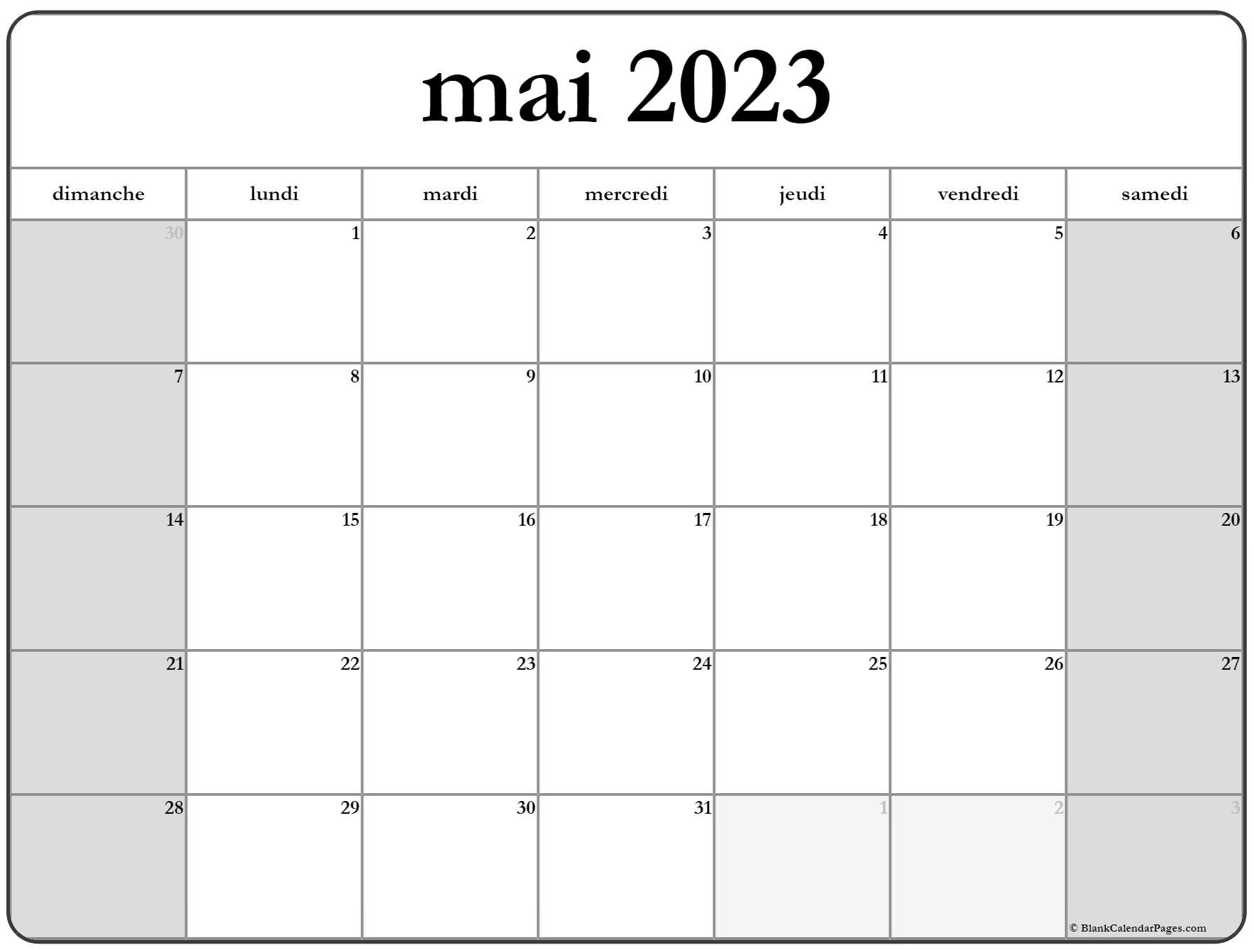 25 Mai Calendrier 2019 Ideas Blank Calendar Template - vrogue.co