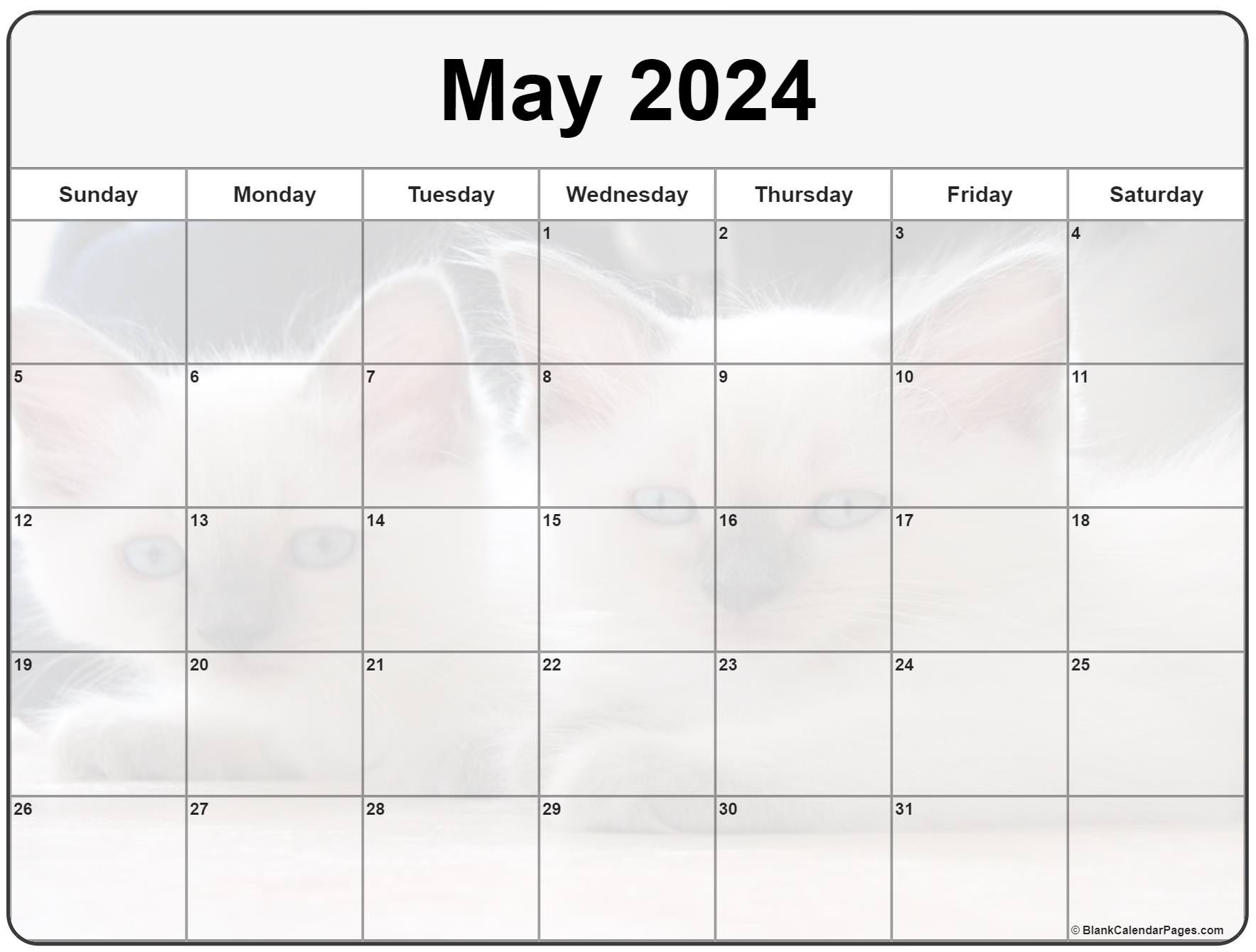 Cute May Calendar 2023 Printable Landscape Imagesee