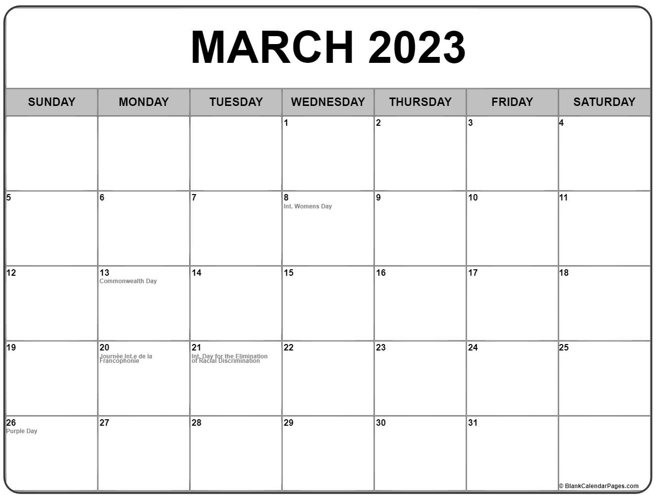 Canada Calendar 2023 Free Printable Word Templates INONO ICU