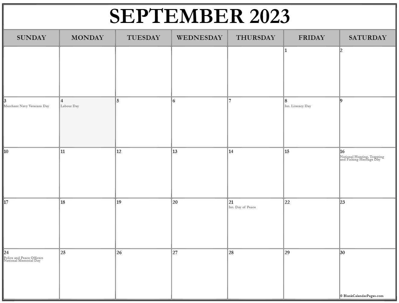 2023 Canada Calendar With Holidays Canada Calendar 2023 Free - Www 