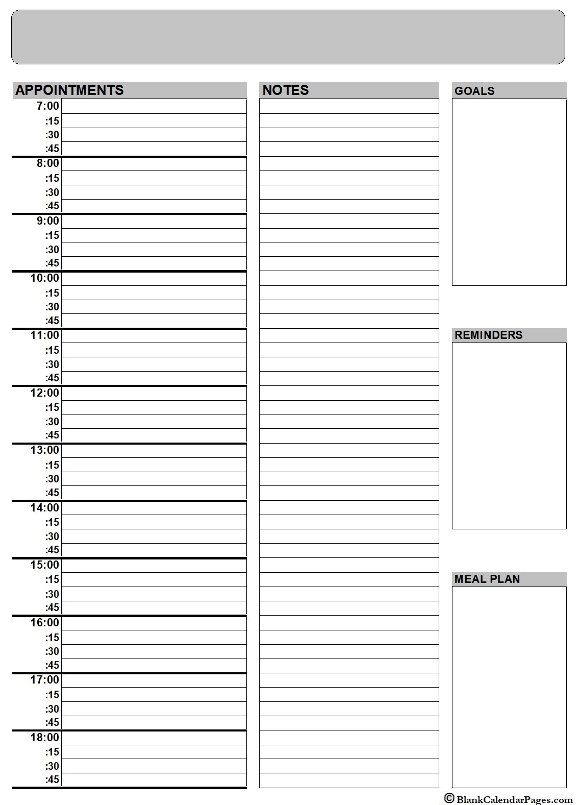 2024 Printable Daily Planner Planner Templates