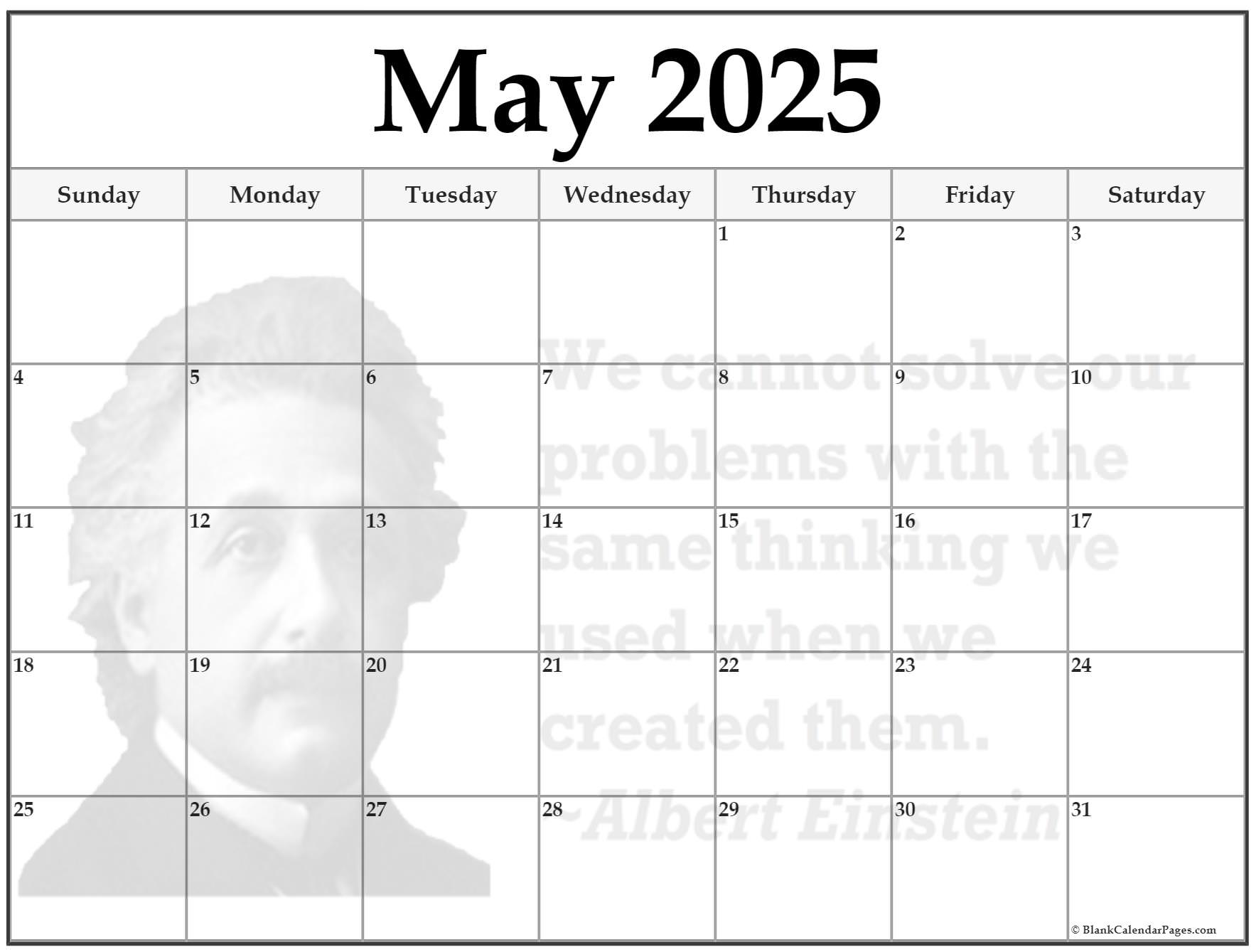 24+ May 2025 quote calendars