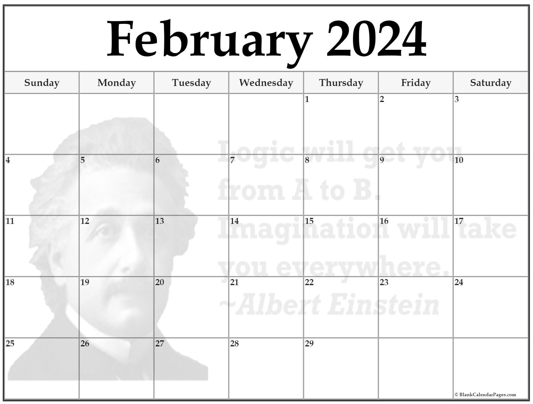 24+ February 2022 quote calendars