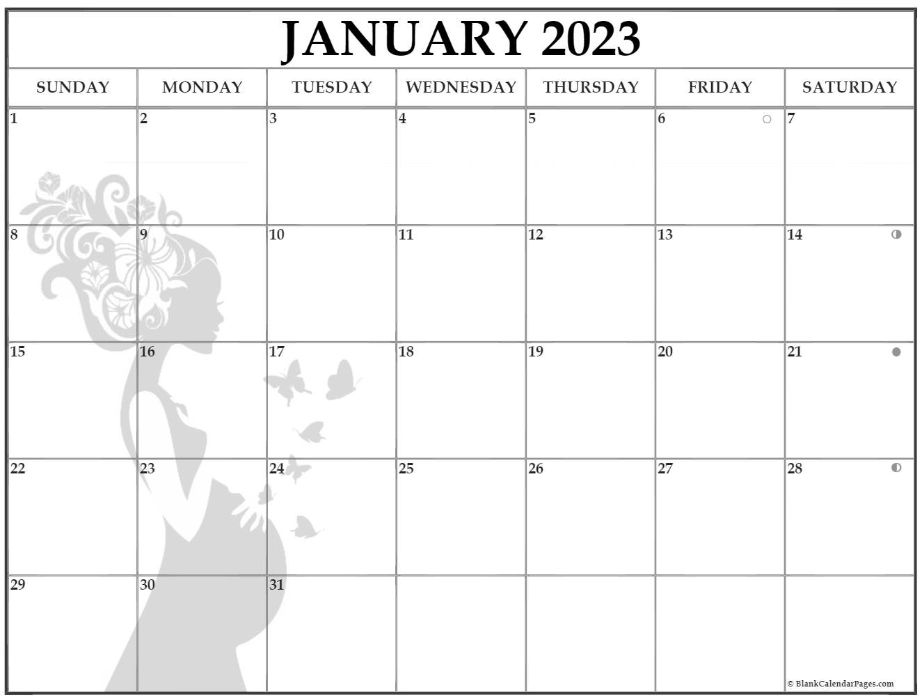 Moon Phase January 2023 2023 Calendar