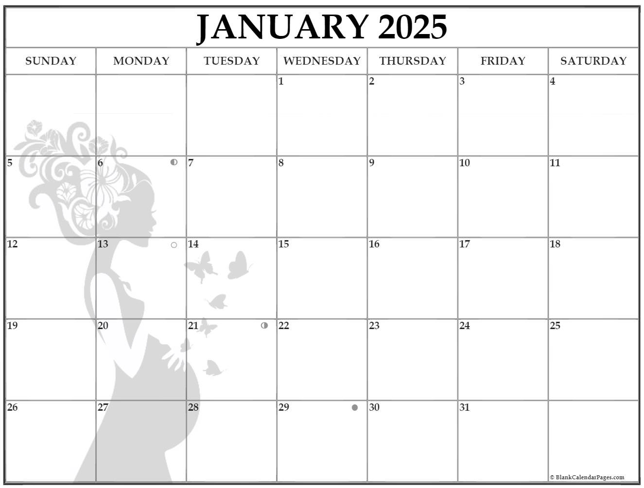 January 2025 Health Calendar