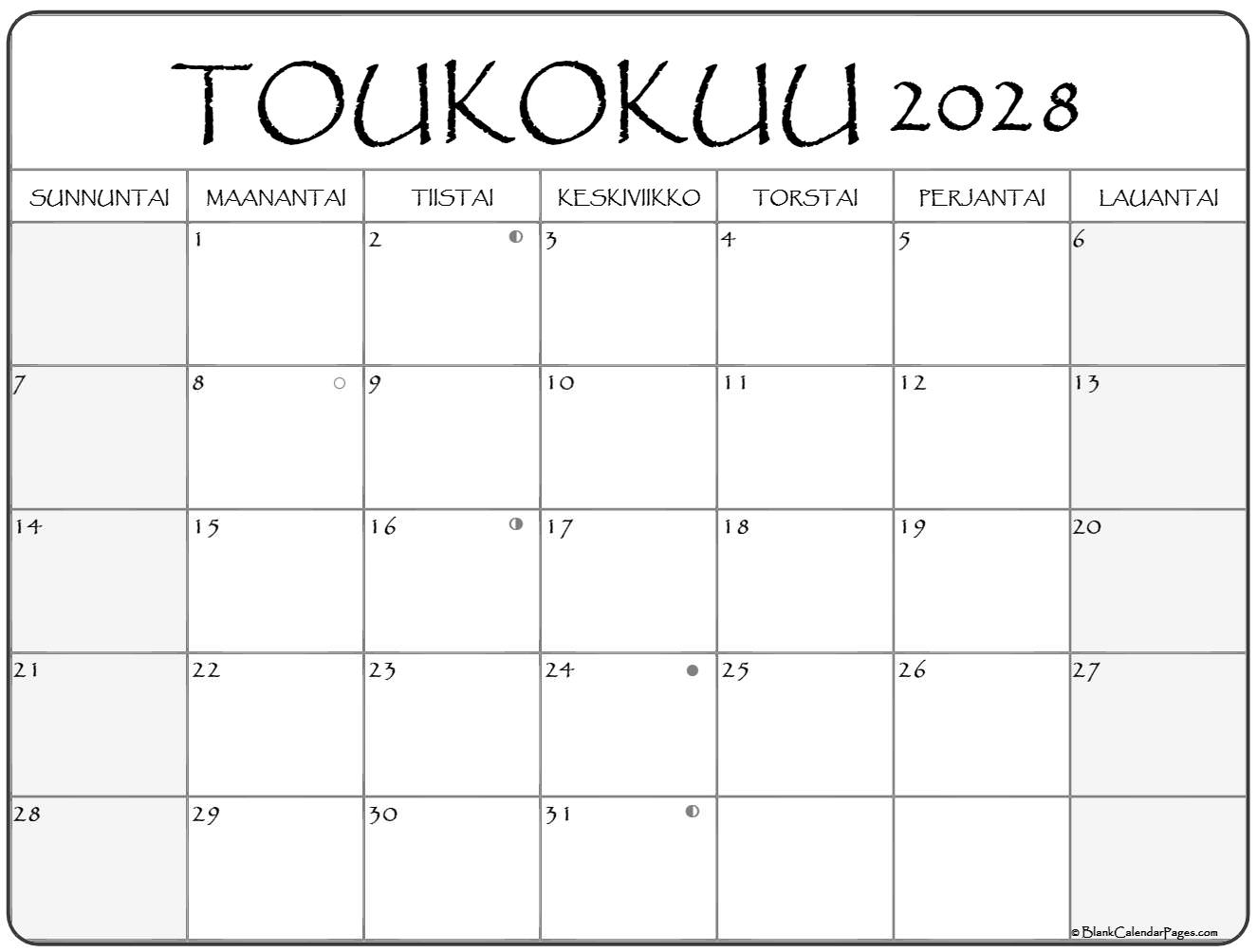 toukokuu 2028 kalenteri