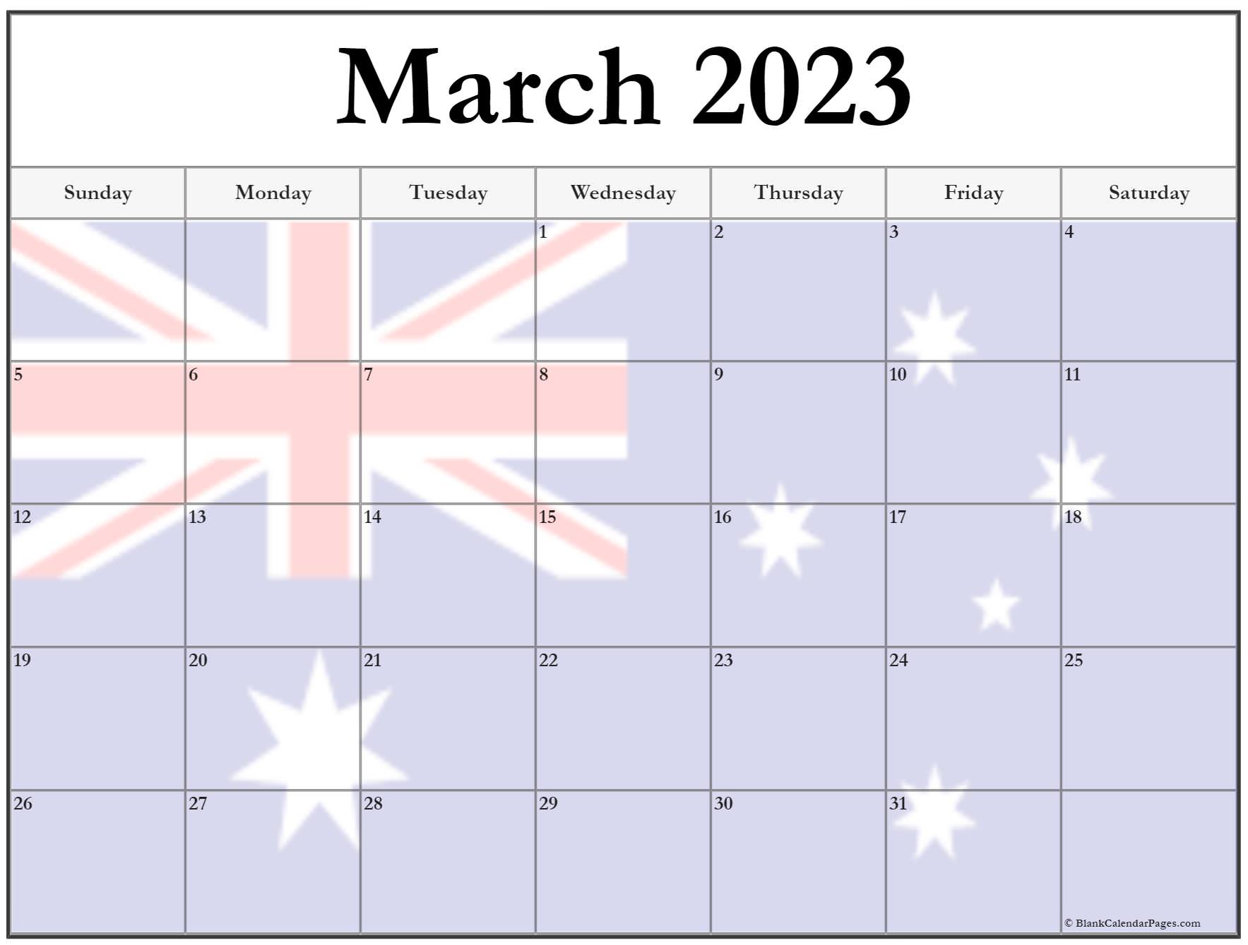 Australia Planning Calendar 2023 Calendar 2023 With Federal Holidays