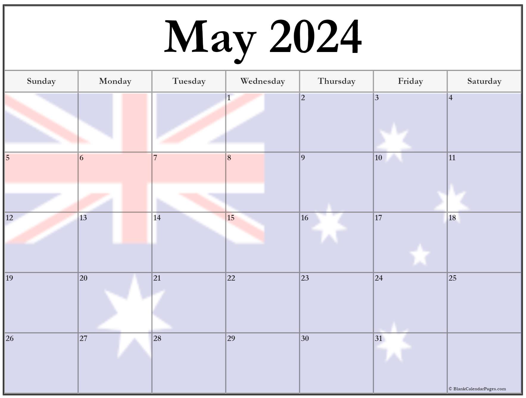 Collection Of May 2024 Photo Calendars With Image Filters 