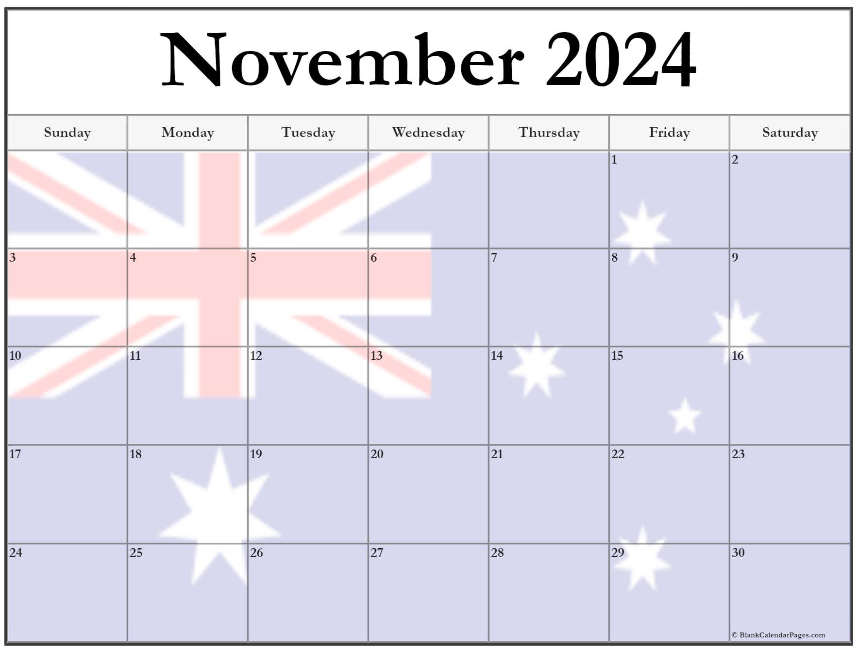 Collection of November 2022 photo calendars with image ...