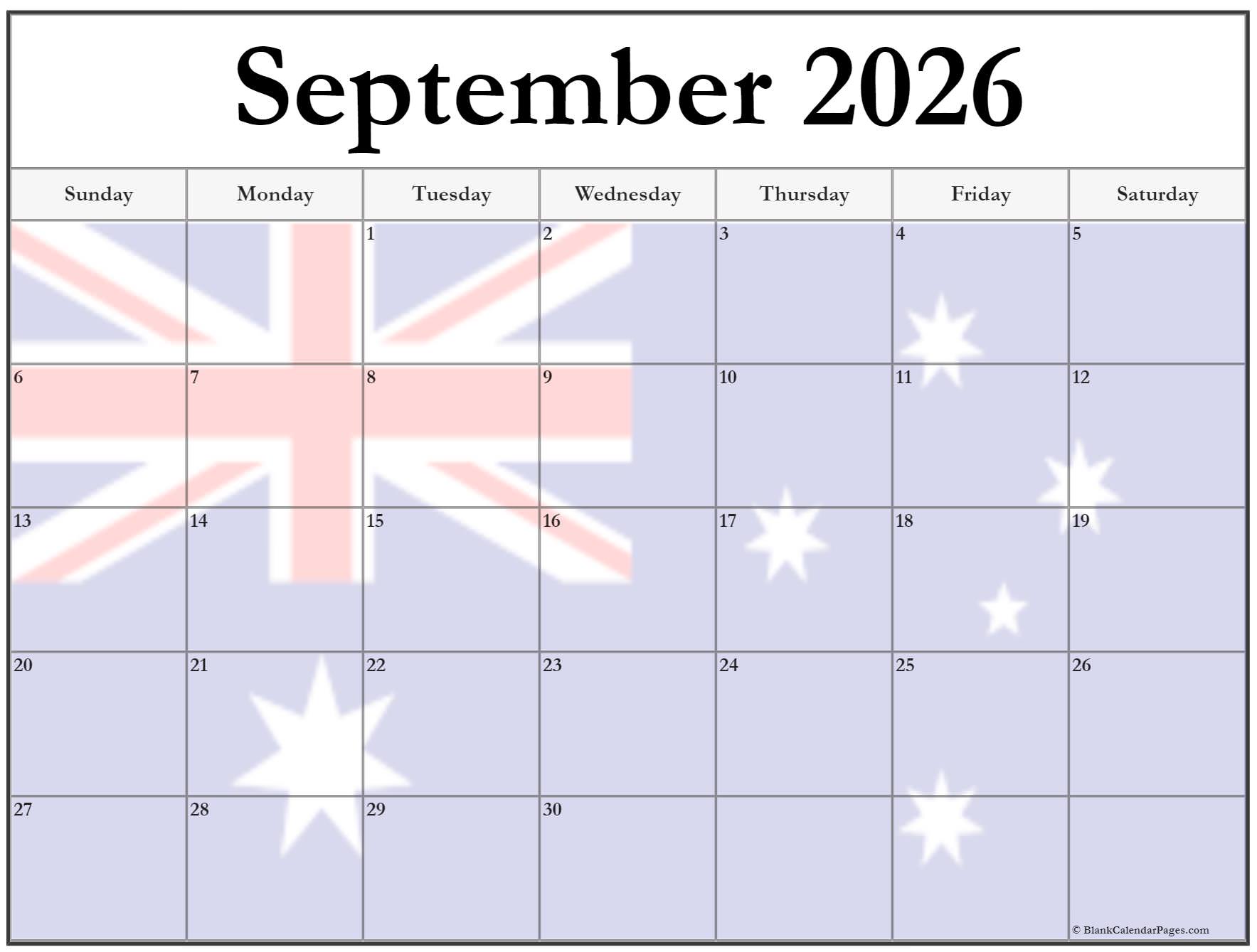 Collection Of September 2022 Photo Calendars With Image Filters 