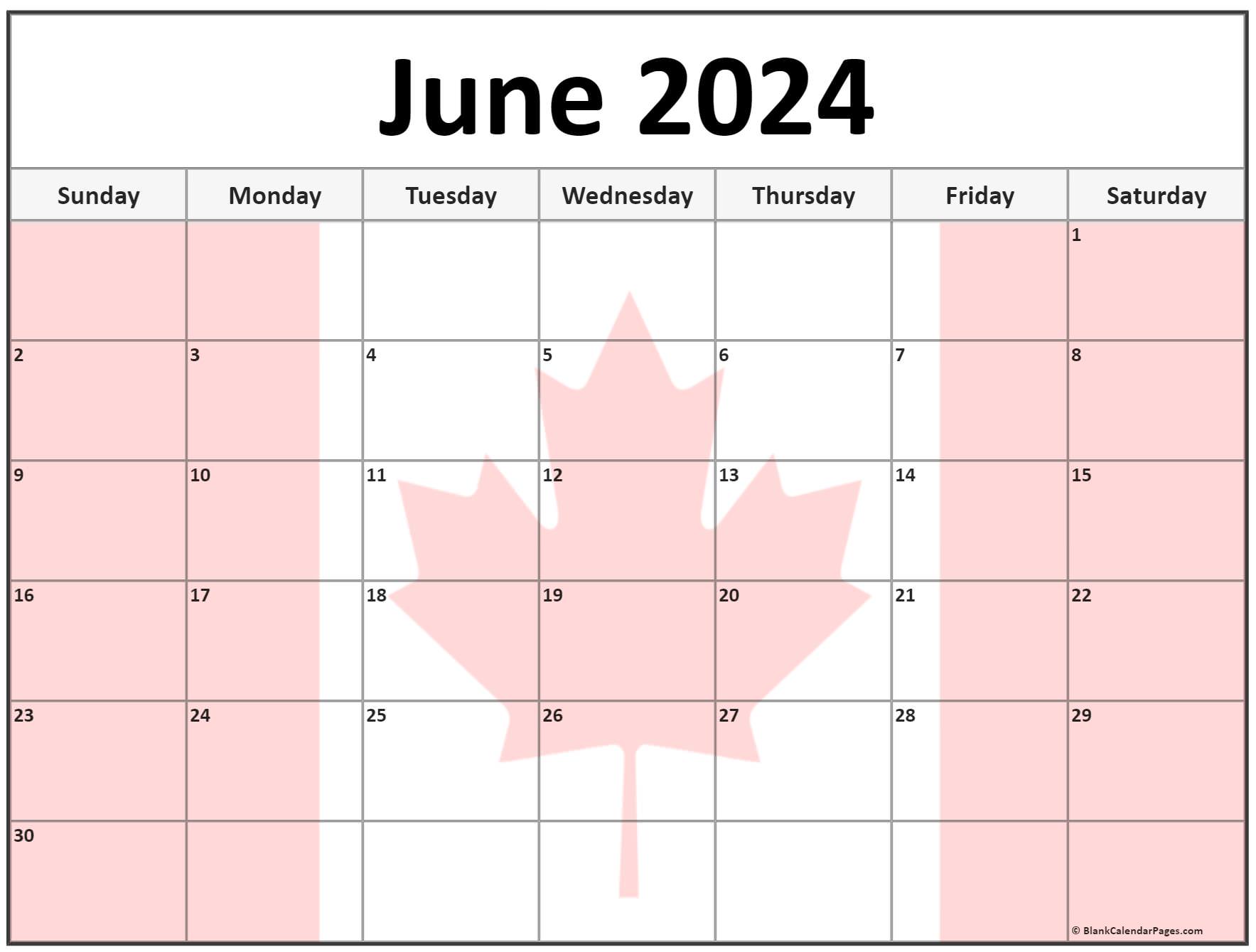 Collection of June 2023 photo calendars with image filters.