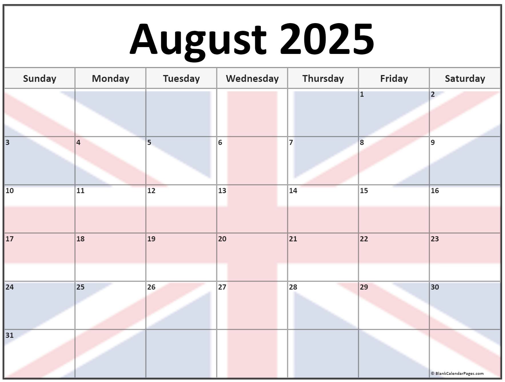 Collection Of August 2022 Photo Calendars With Image Filters 
