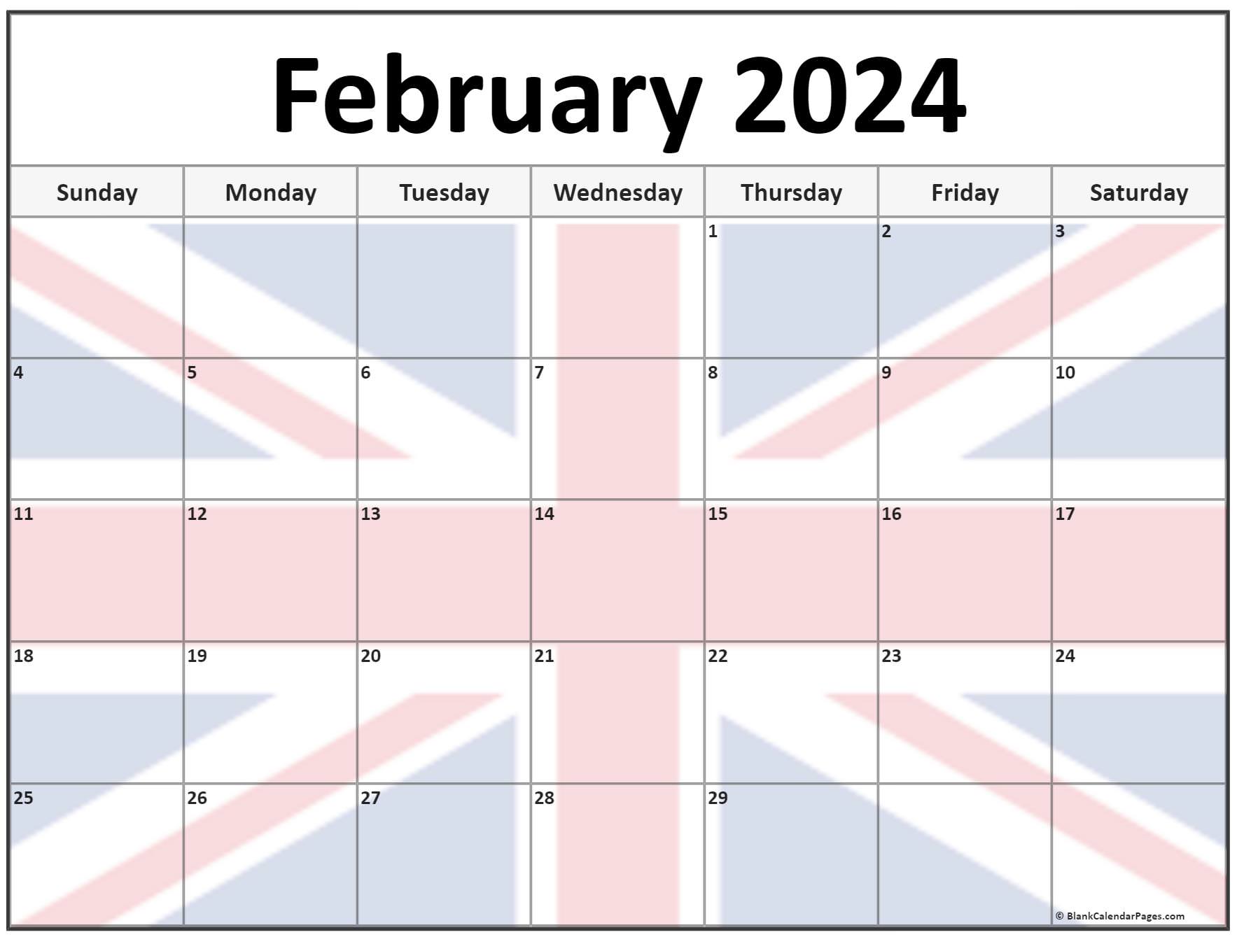 Collection of February 2022 photo calendars with image ...