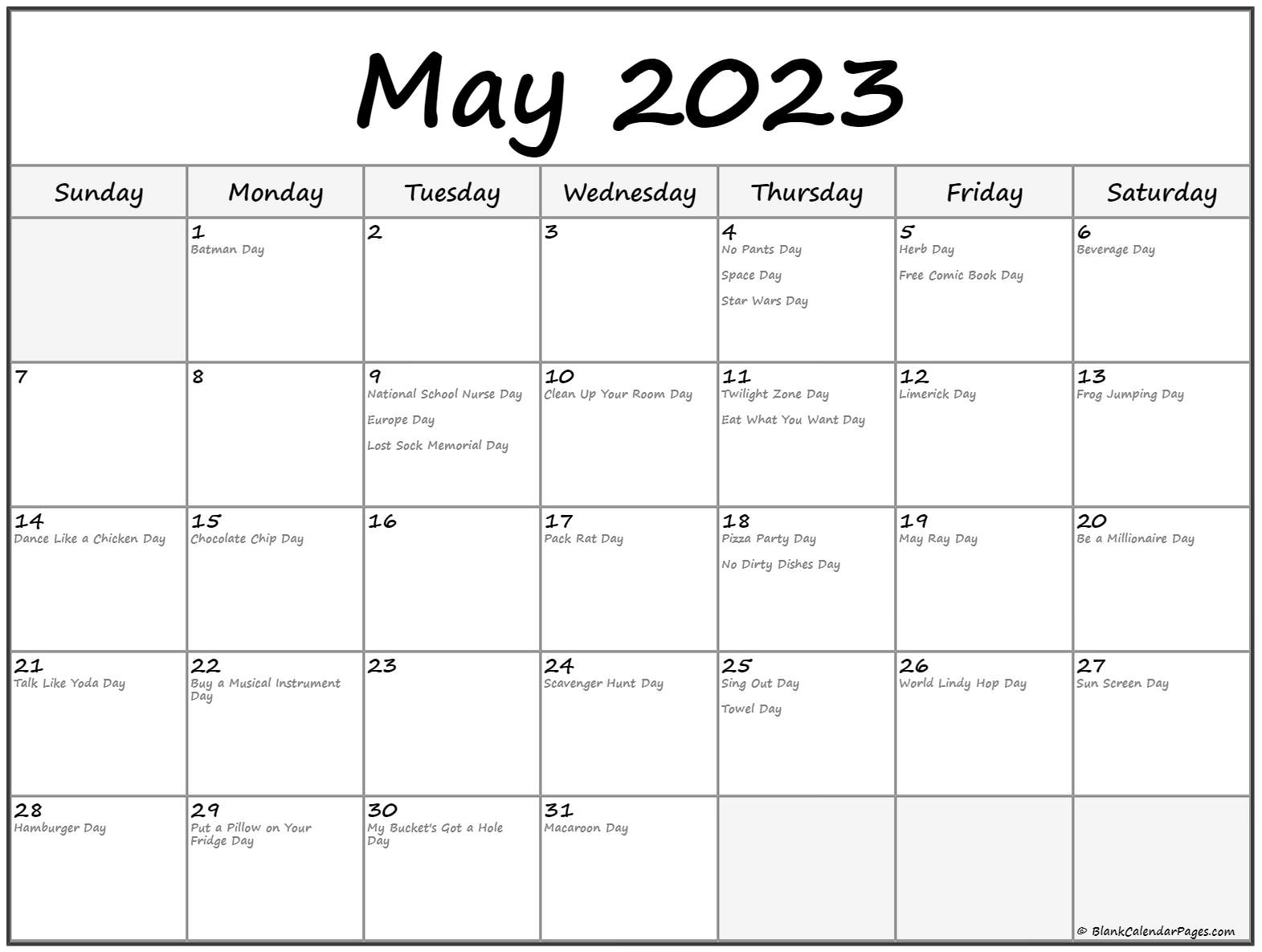 may 2023 with holidays calendar may 2023 with holidays calendar