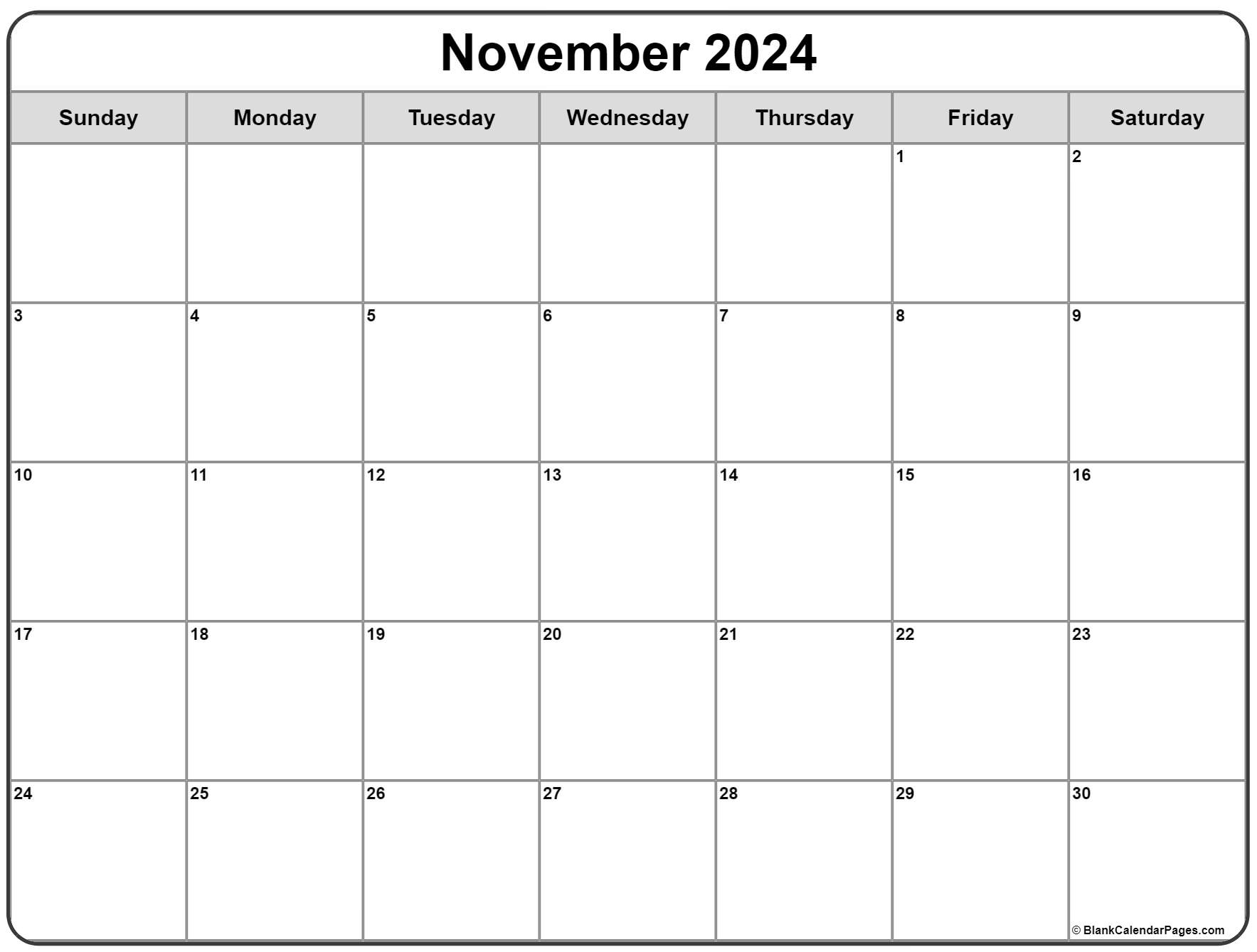 Free Printable Calendar November 2022 November 2022 Calendar | Free Printable Calendar Templates