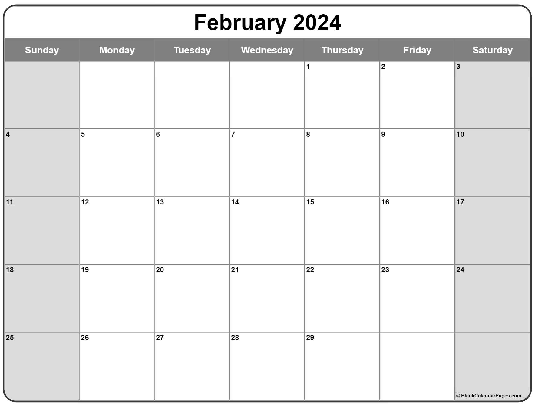 Large Box Printable Calendar 2022 February 2022 Calendar | Free Printable Calendar Templates